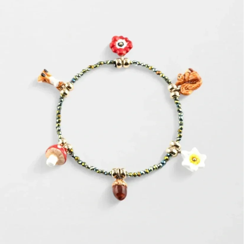Nach Bracelet Forest Hematite Beads