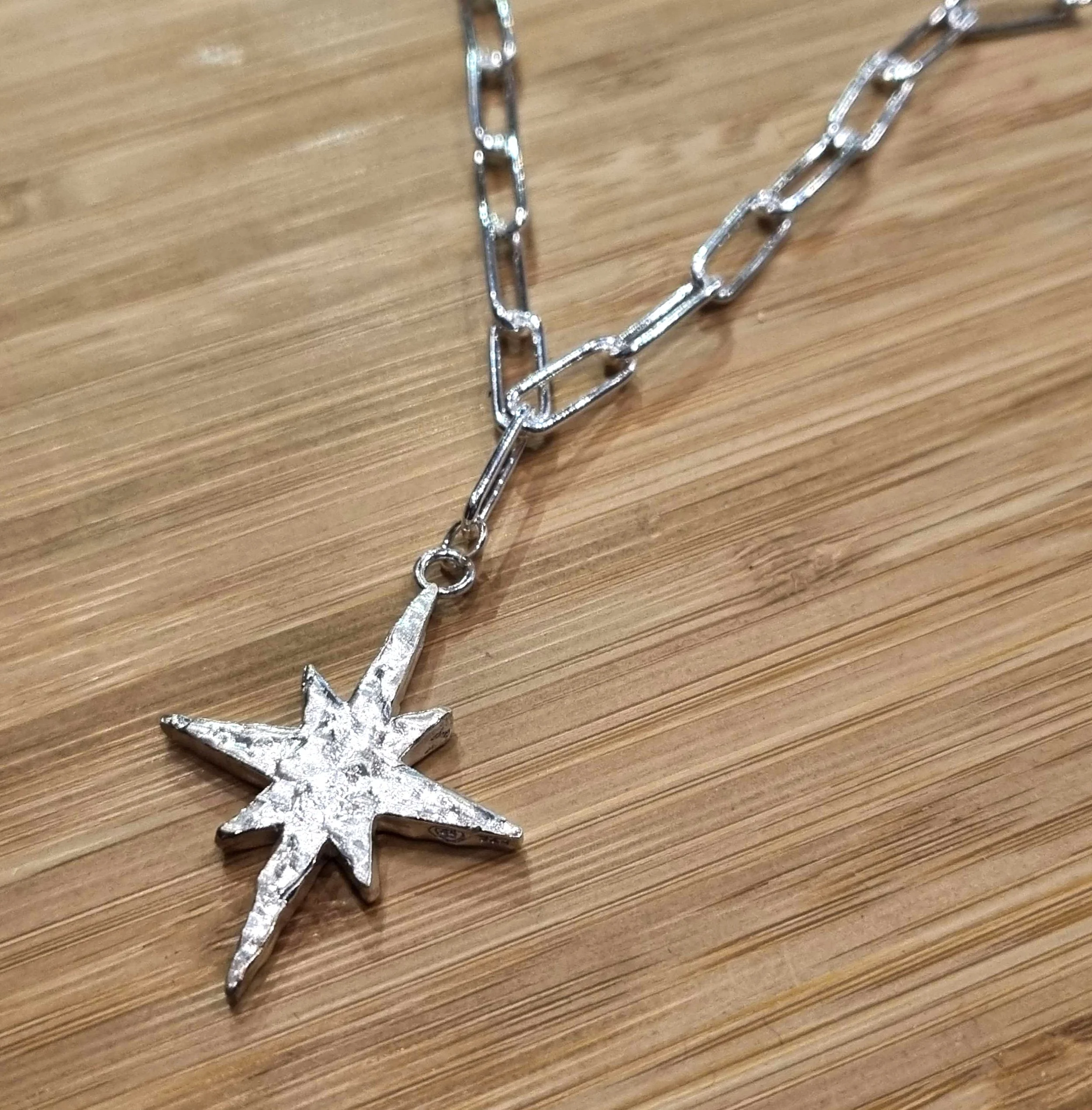 Chambers & Beau North Star Paperclip Necklace