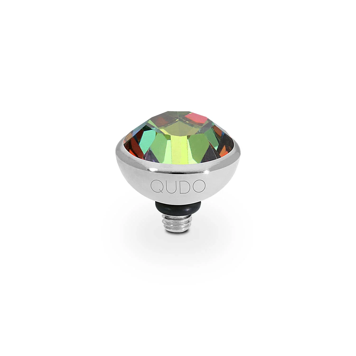 Qudo Ring Top Bottone Crystal Vitrail Medium 10mm