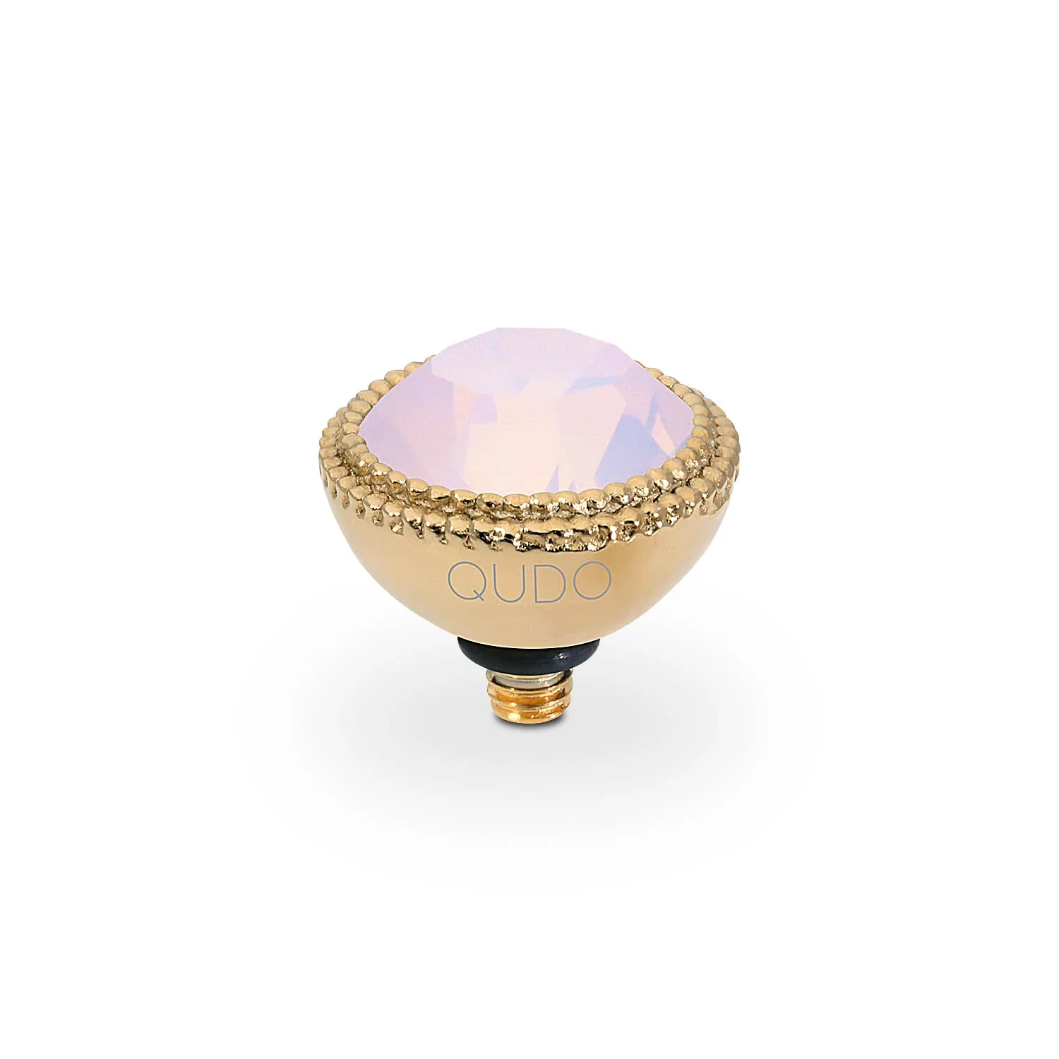Qudo Ring Top Fabero Rose Opal 11mm Gold