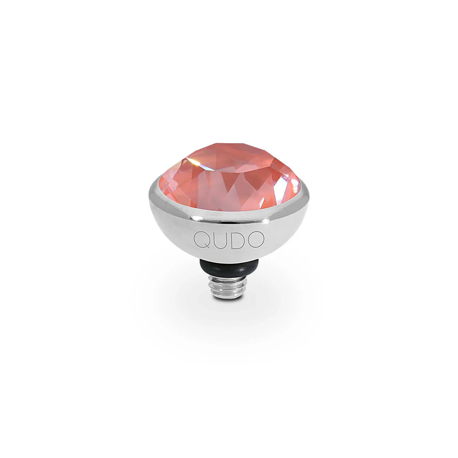 Qudo Ring Top Bottone Crystal Maroon Ignite 10mm
