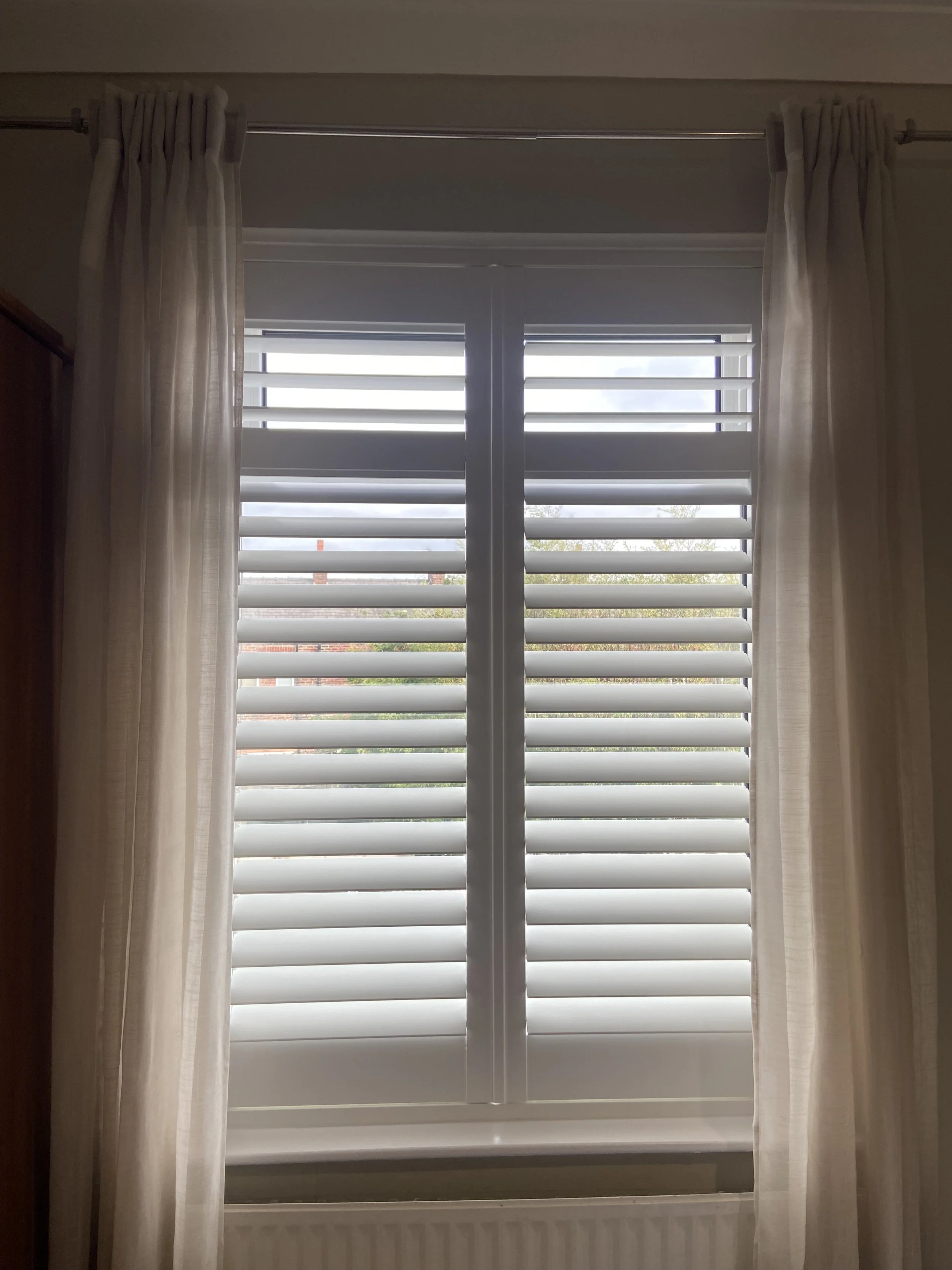 Plantation Shutters fitted in room in Stockport