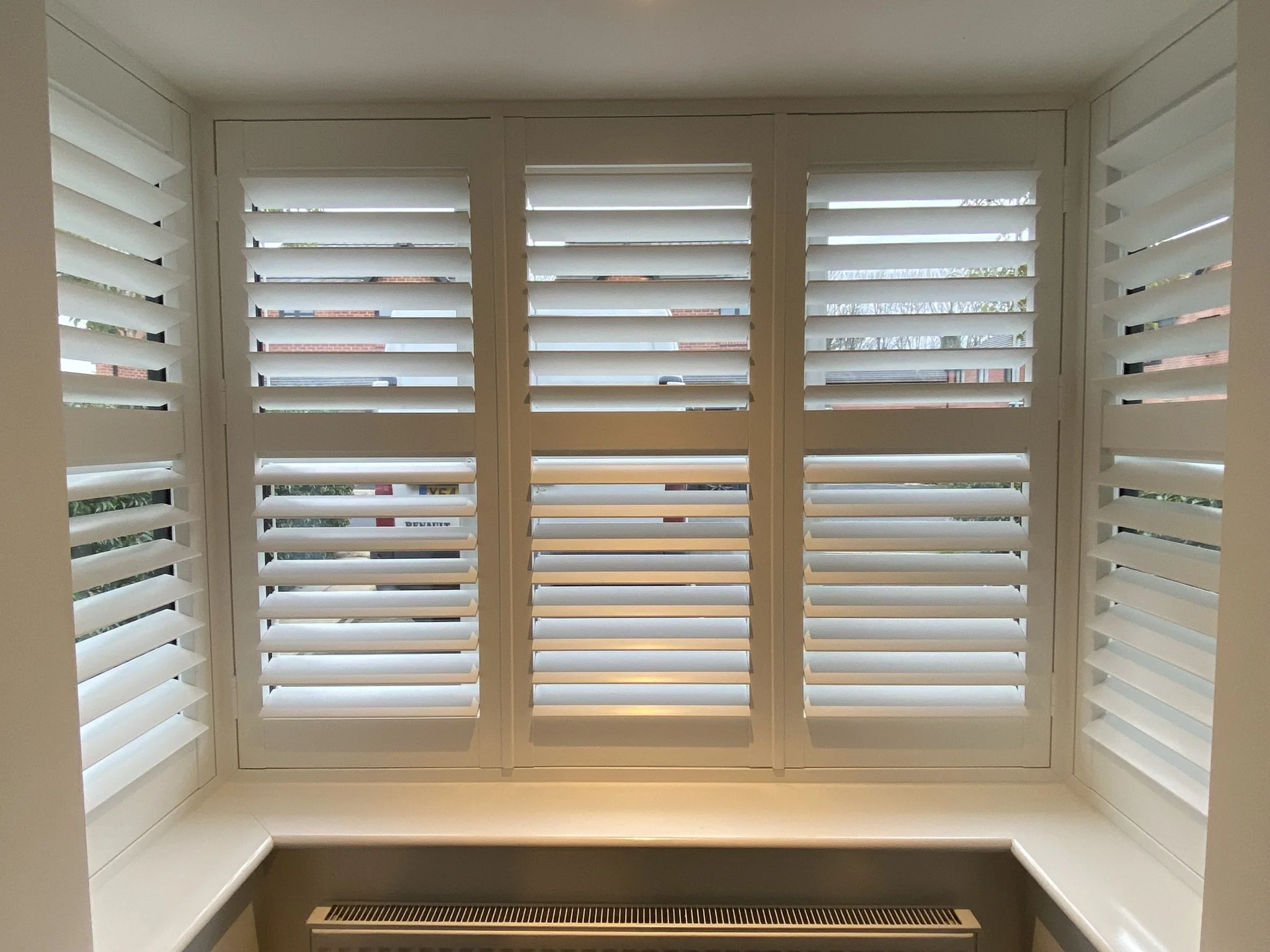 Square Bay Window Shutters fitted in Ellenbrook