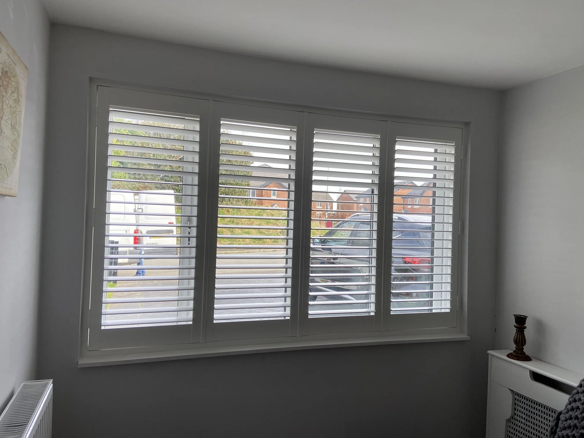 Shutters fitted to a Snug in Lowton