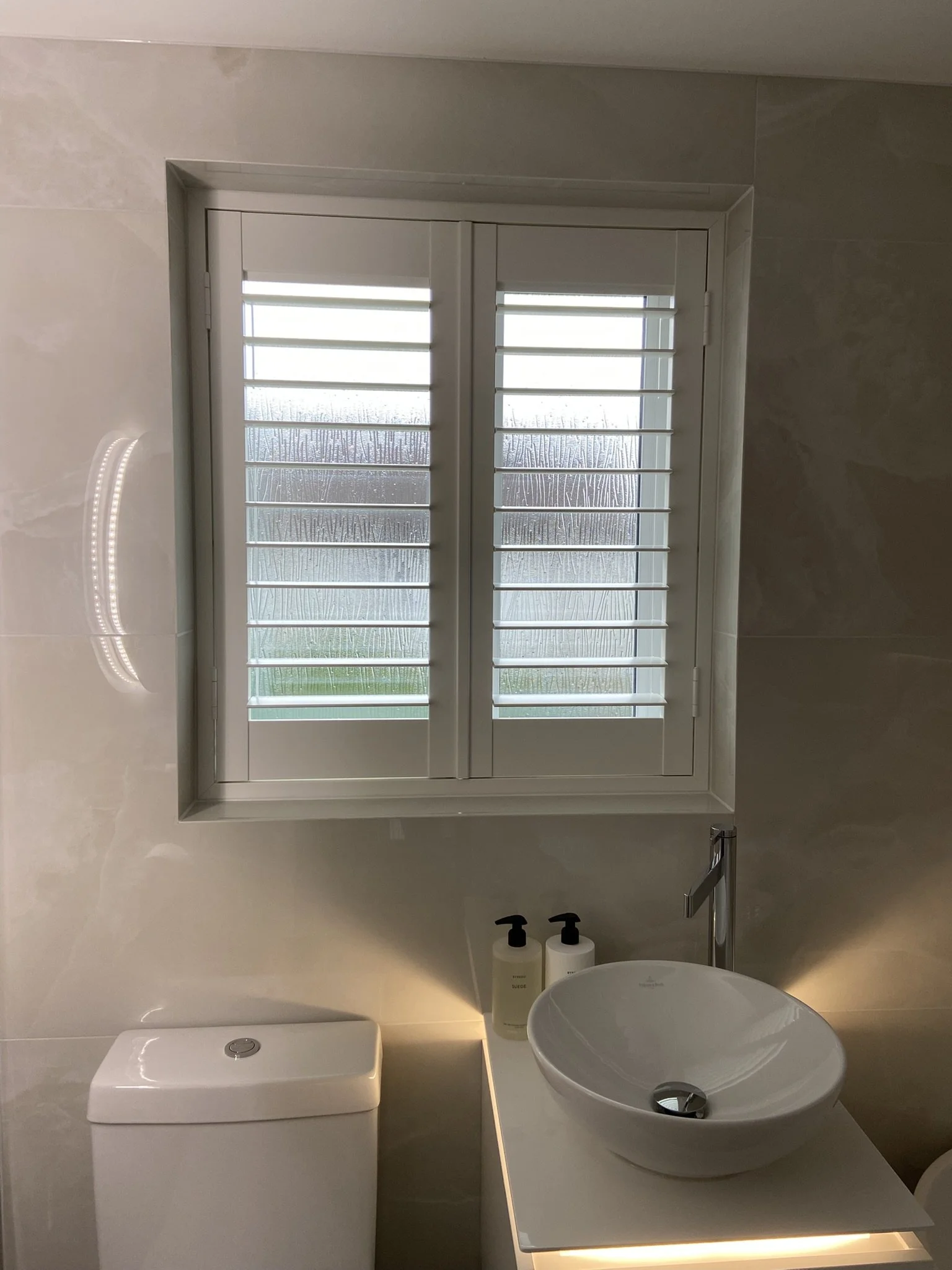 Bathroom Shutters fitted in Astley