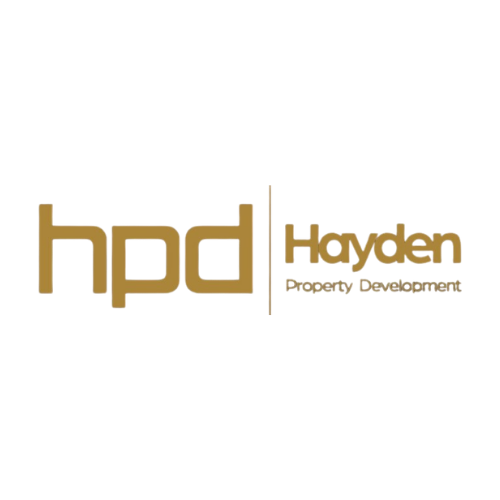 Logo for Hayden Property Development with the initials 'hpd' in brown and the company name to the right.