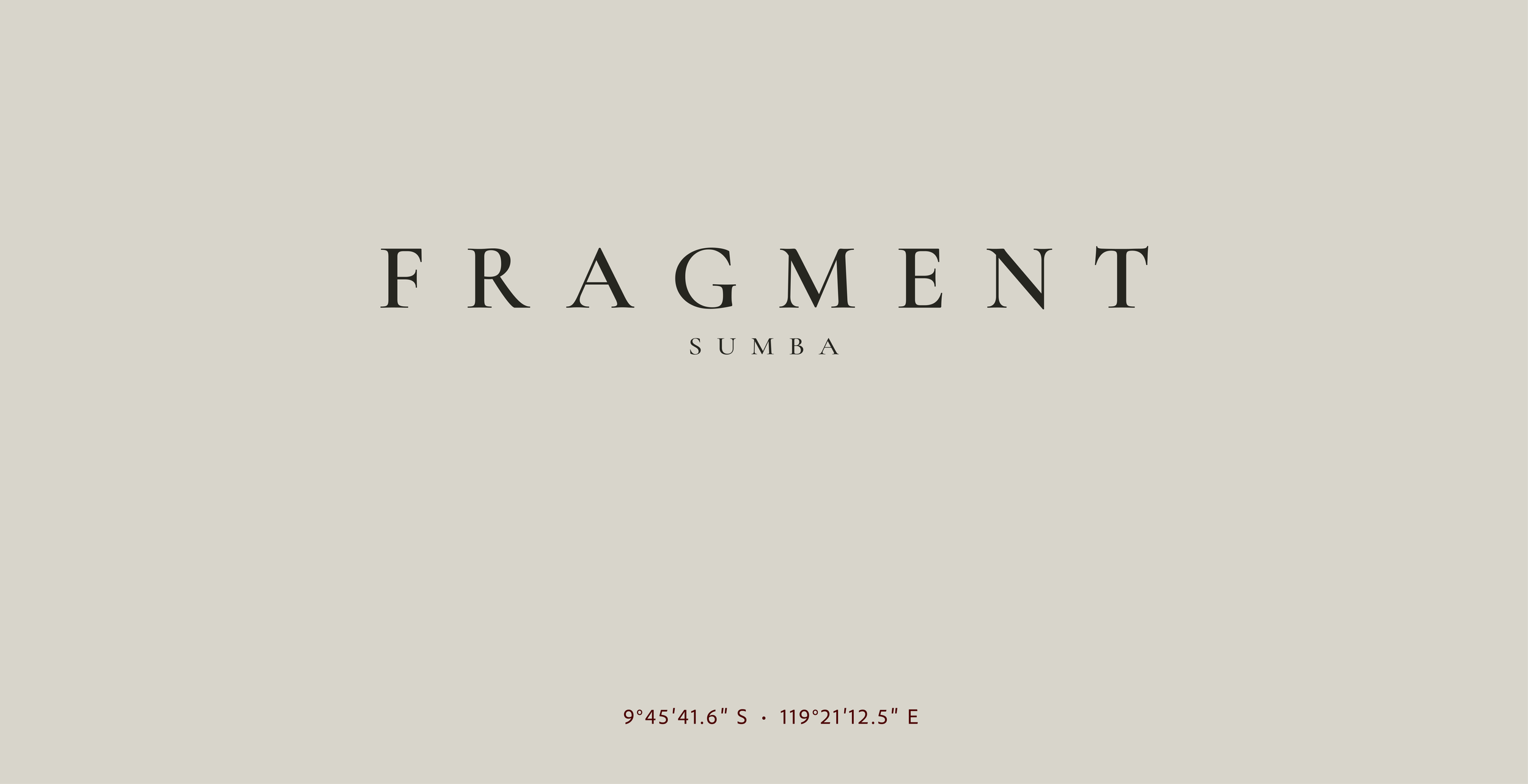 Map of Sumba with coordinates 9°45'41.6"S 119°21'12.5"E and text "Fragment" and "Sumba". luxury villa Sumba, private resort Indonesia, boutique hotel Sumba, Palamoko Bay, Sumba accommodation, Indian Ocean retreat, Micro resort, Boutique resort Sumba