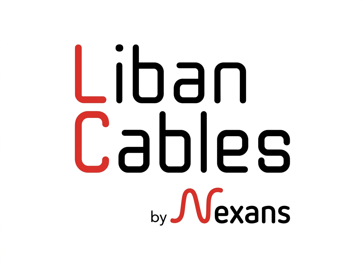 Logo for Liban Cables by Nexans with black and red text on a white background.