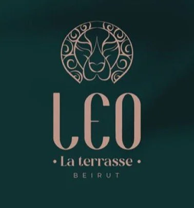 Logo for 'CEO La Terrasse Beirut' with a stylized giraffe head inside an ornate circle, on a dark green background.