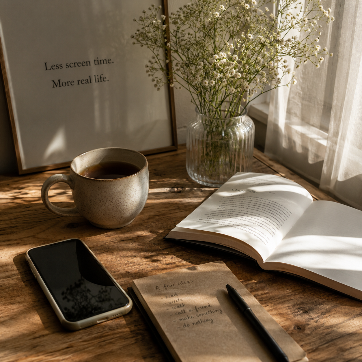Less Screen Time, More Real Life