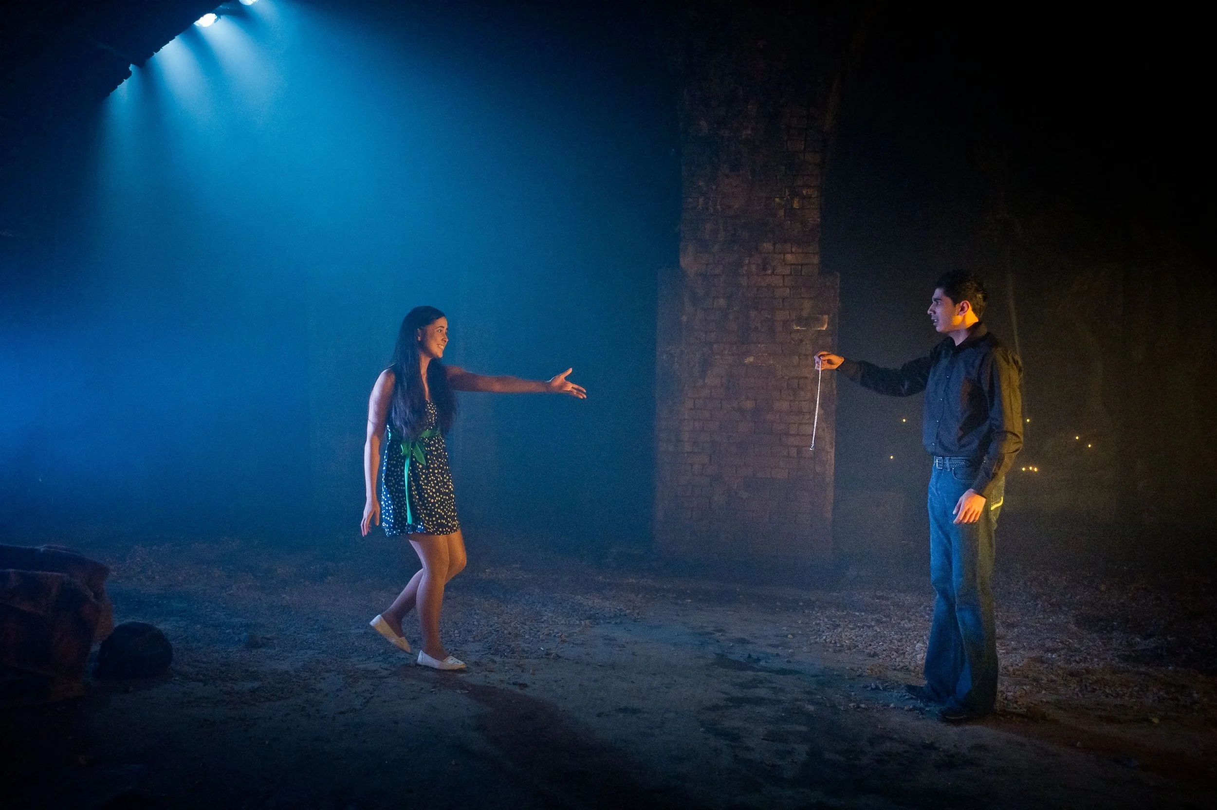 Rebecca Grant as Muni and Robert Mountford as Naresh — Photo by Robert Workman