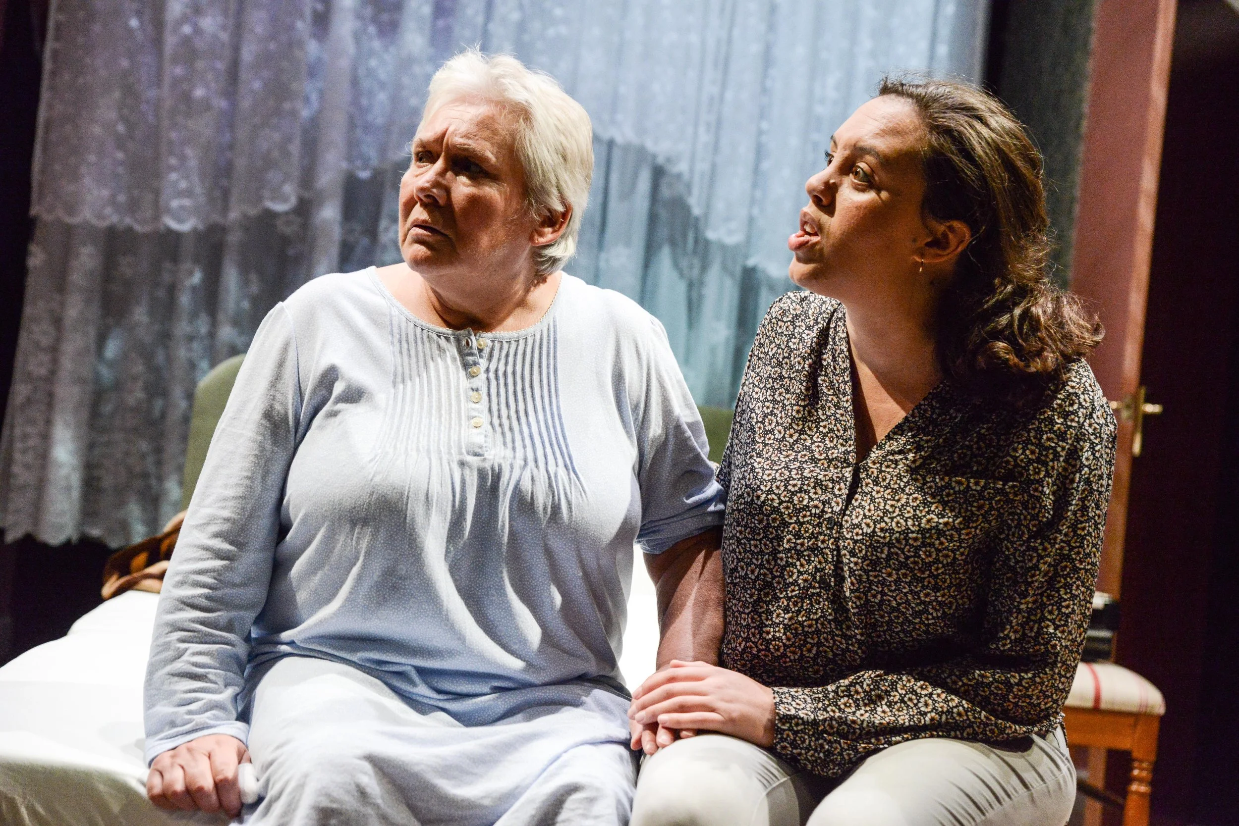 Hazel Maycock as Betty and Nadia Nadif as Teresa — Photo by Robert Day