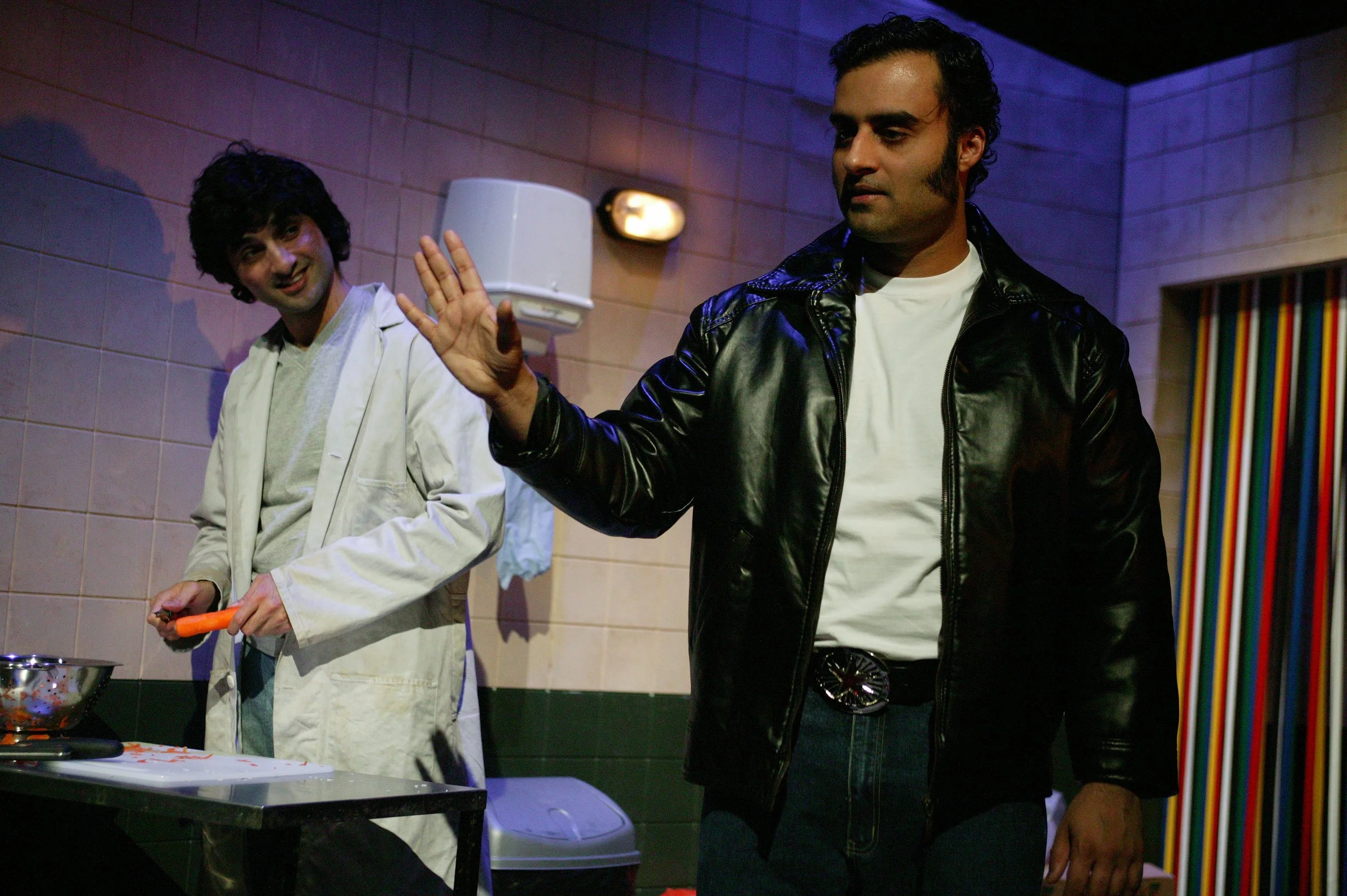 Pushpinder Chani as Mushtaq and Alan Suri as Javed