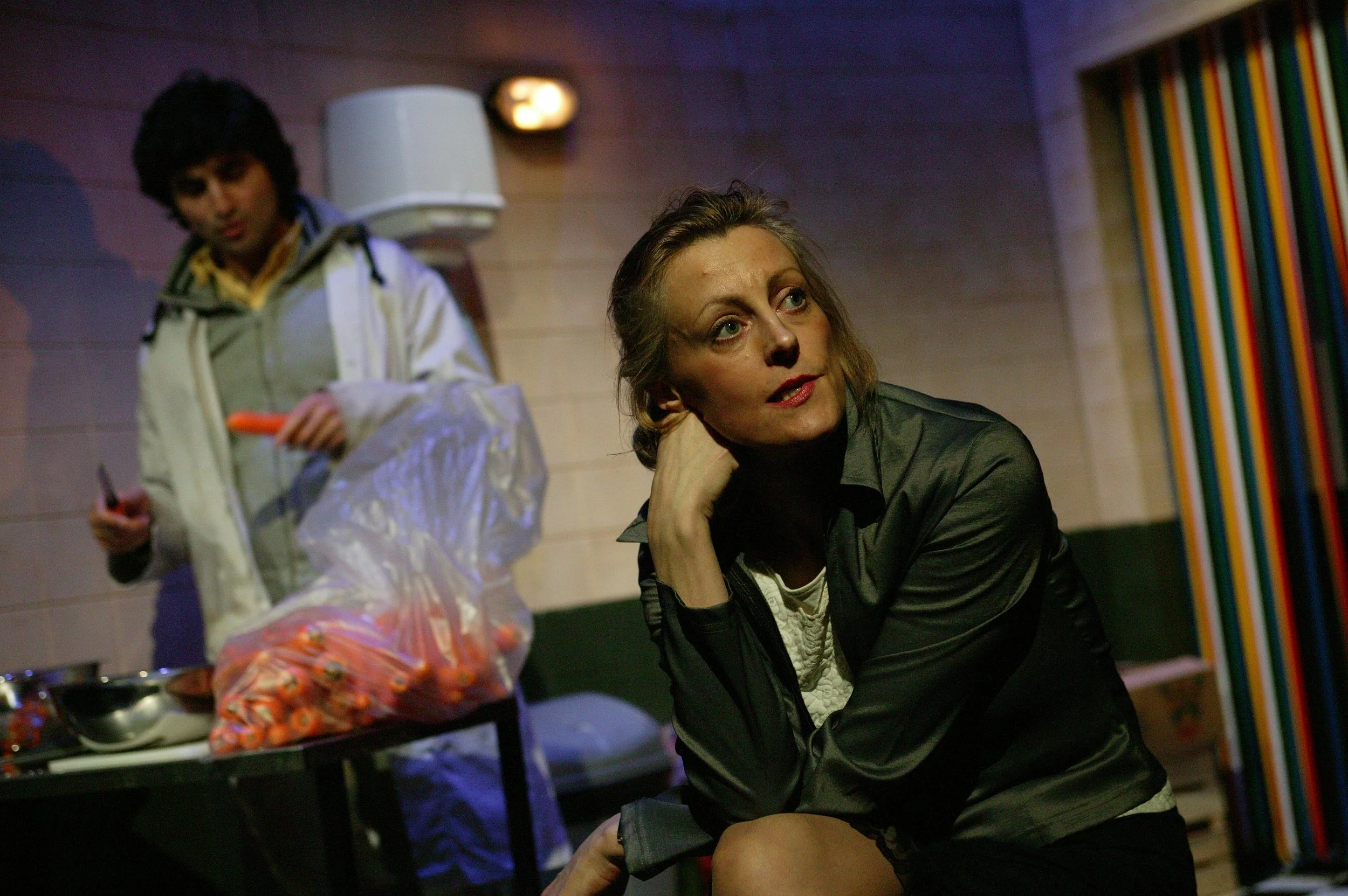 Pushpinder Chani as Mushtaq and Joan Walker as Deidre