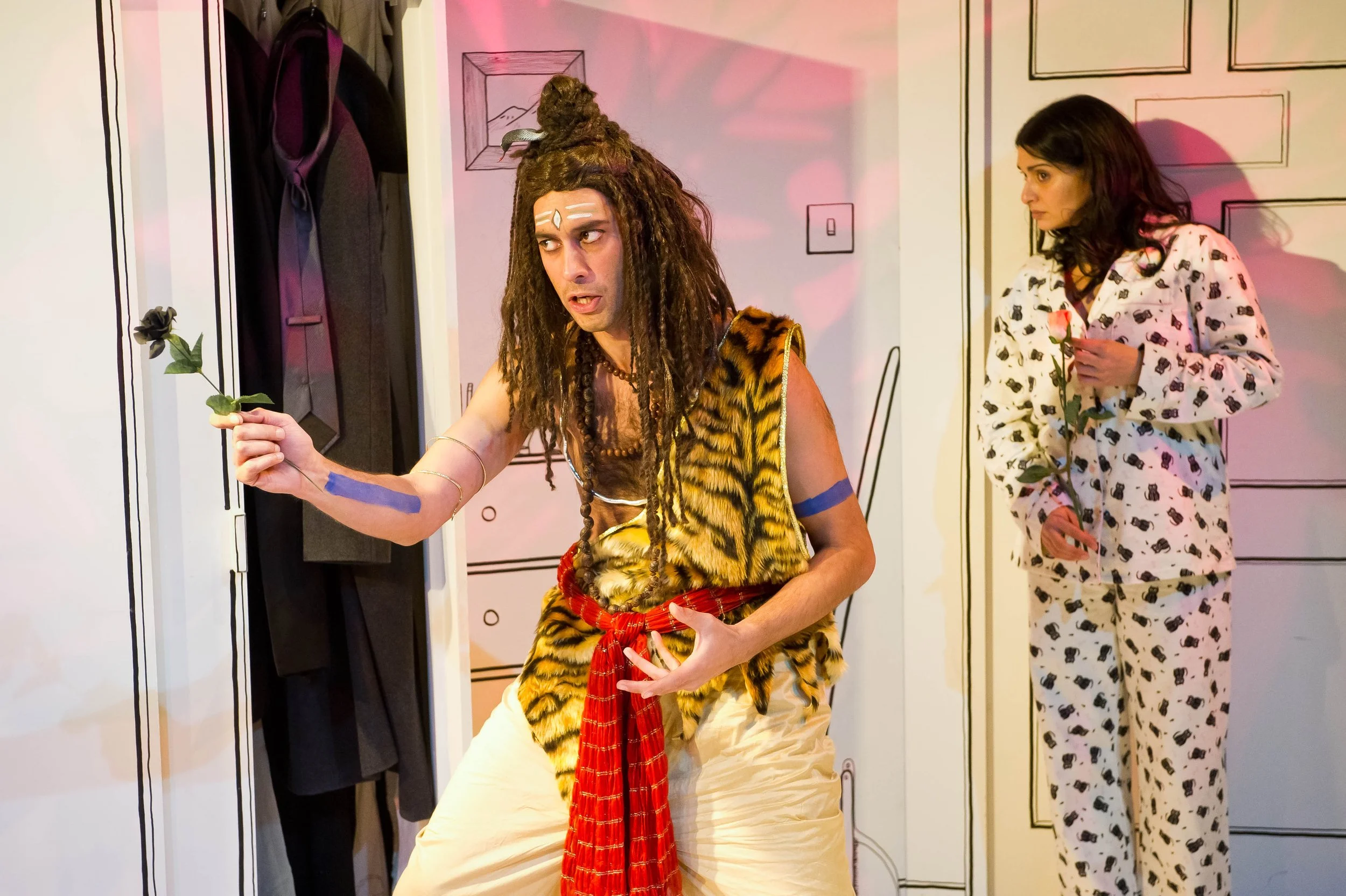 Robert Mountford as Shiva and Sophiya Haque as Asha 