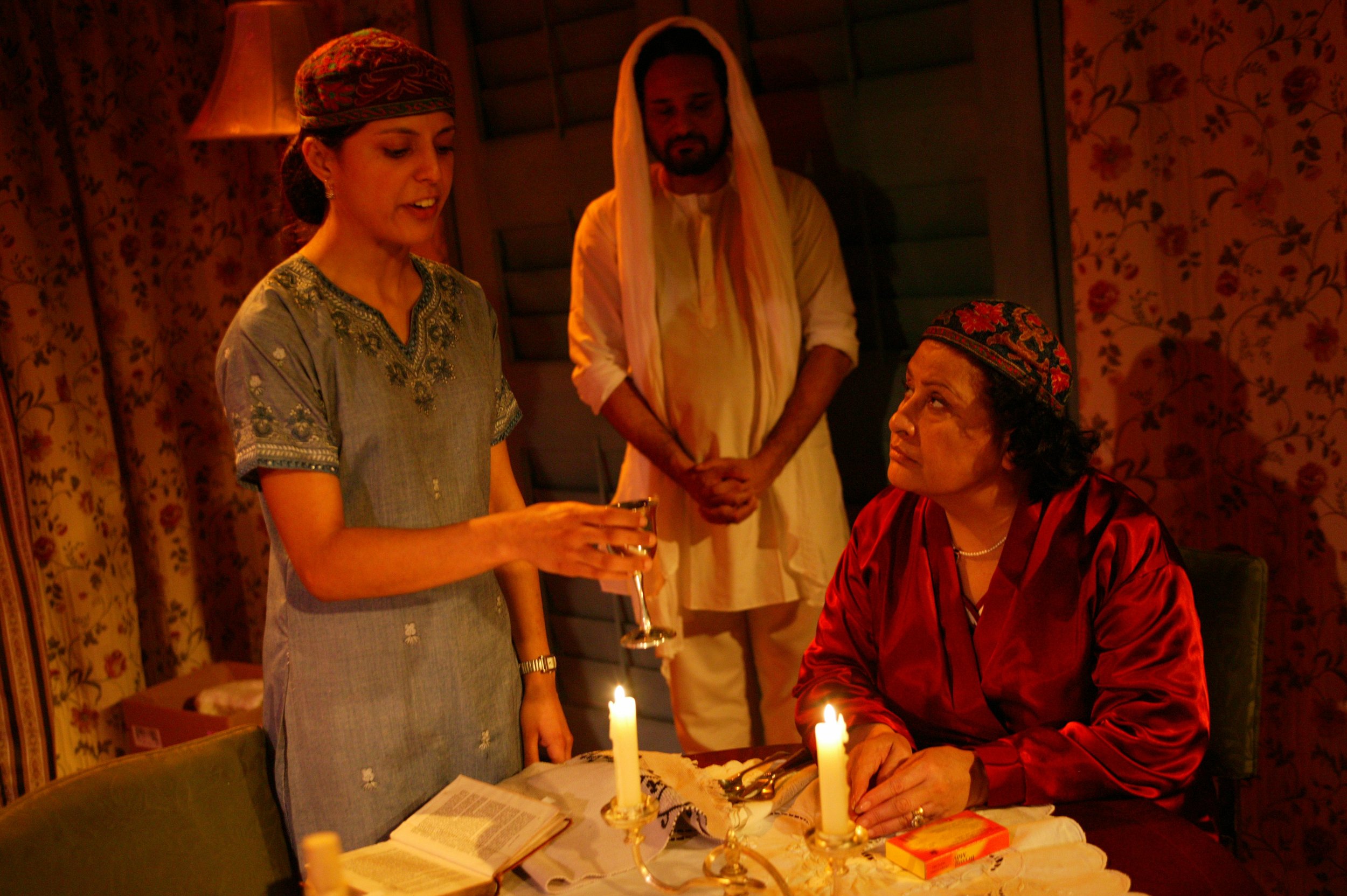2004 Production: Seema Bowri as Maki, Richard Santhiri as Saddique and Jamila Massey as Mozel