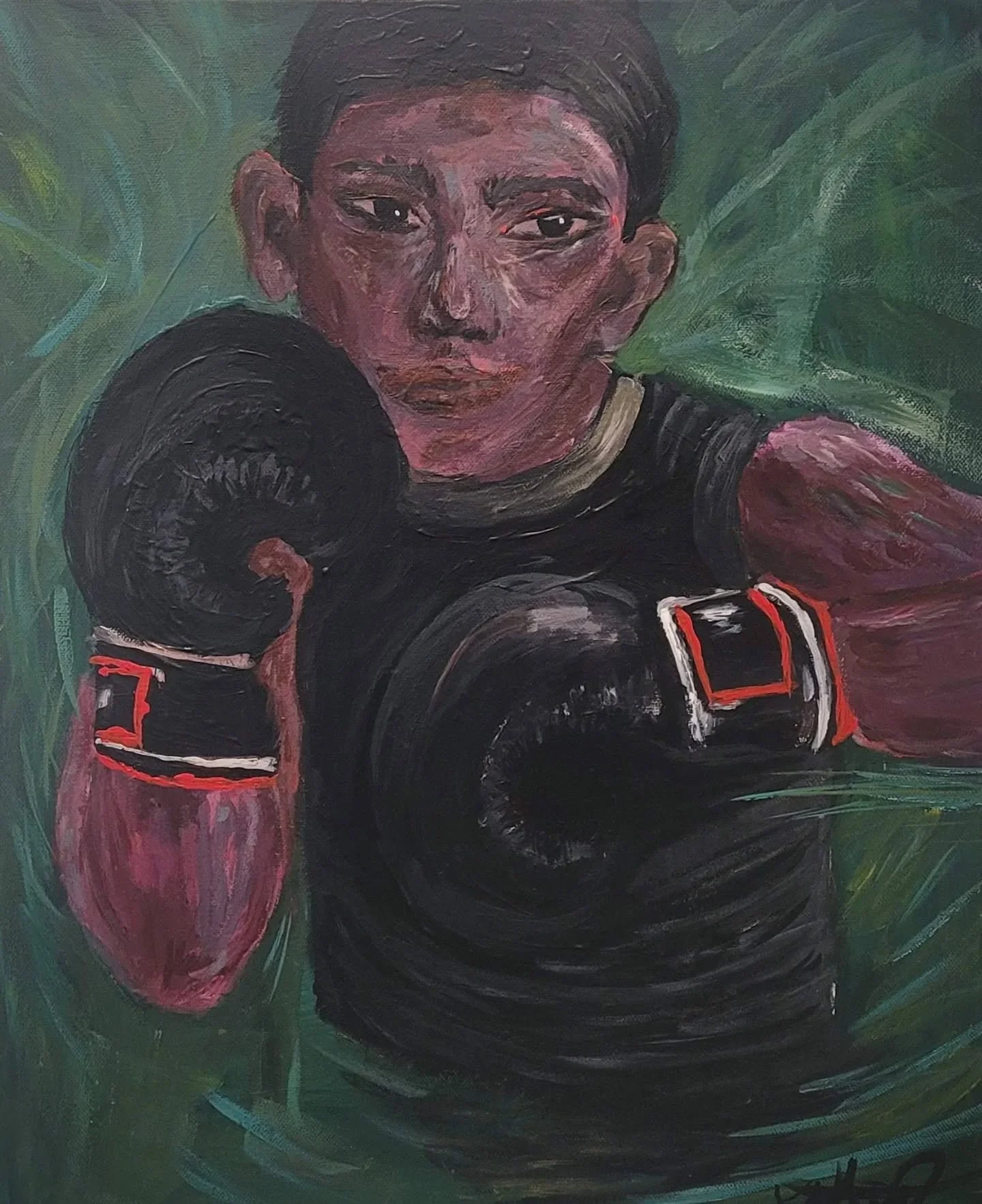 Motion over emotion. 

Acrylic painting, 2023

#acrylicpainting