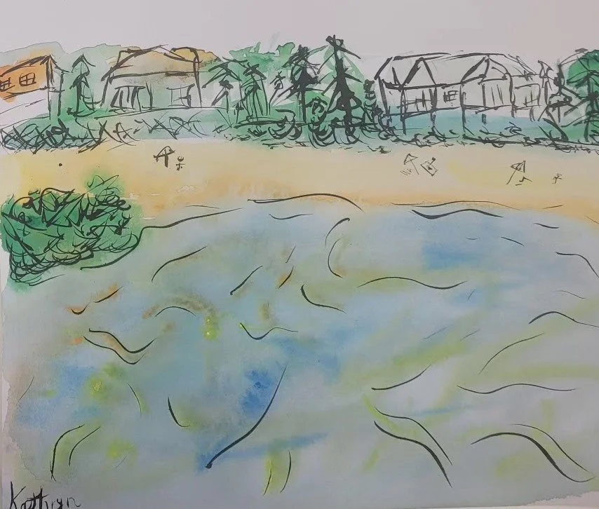 Newport,
Kathryn Guy, Watercolour and Ink, A4, 2024