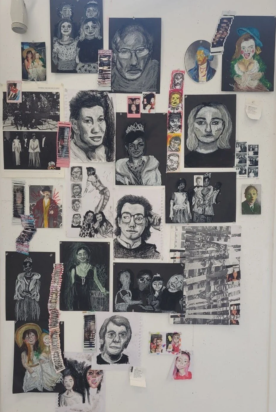 Nothing Nearly No where,
Kathryn Guy, Collage (Oil Pastel, Acrylic Marker), 1m by 1.3m, 2024