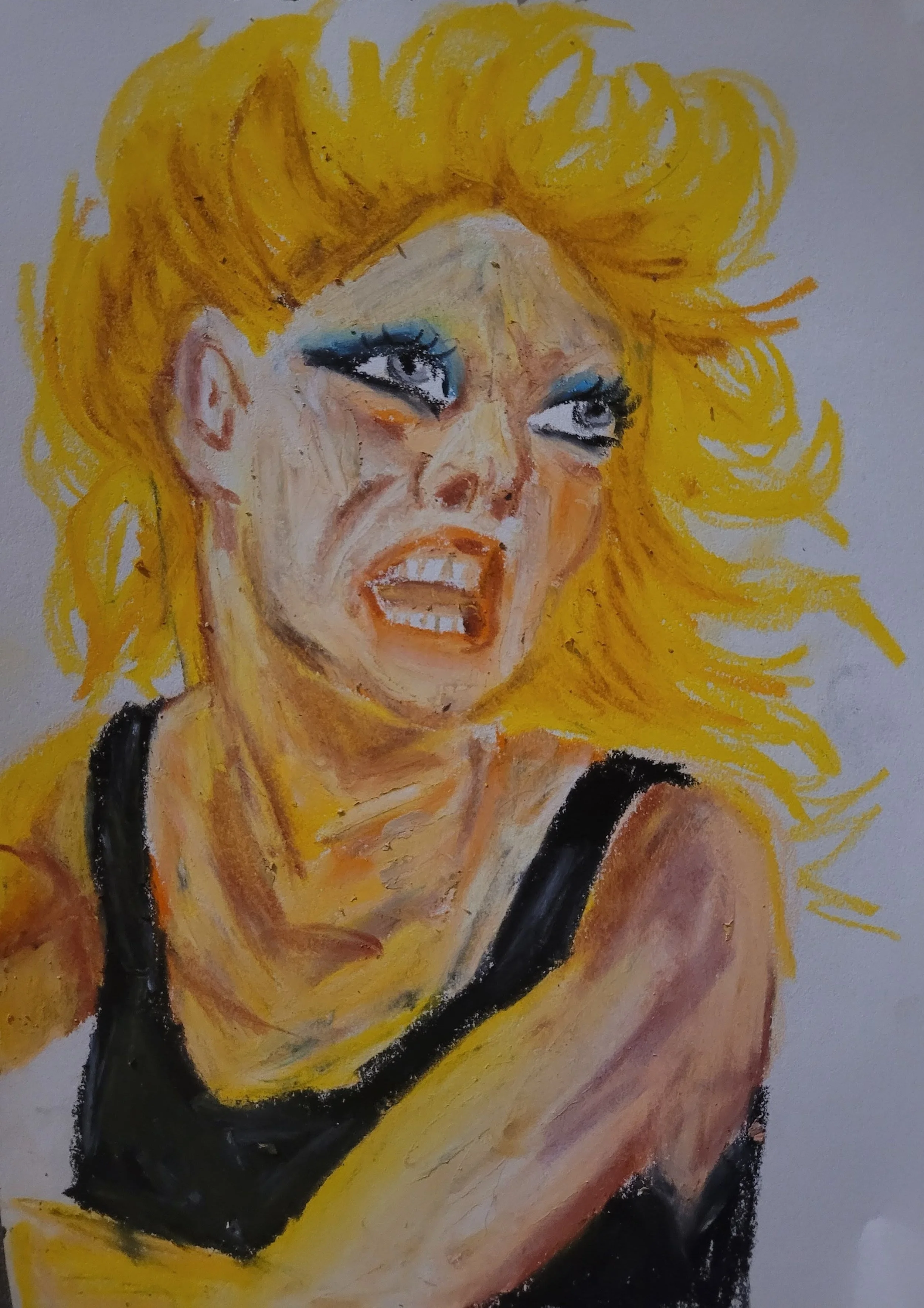 Amy Alive, 
Kathryn Guy, Oil Pastel, A4, 2026