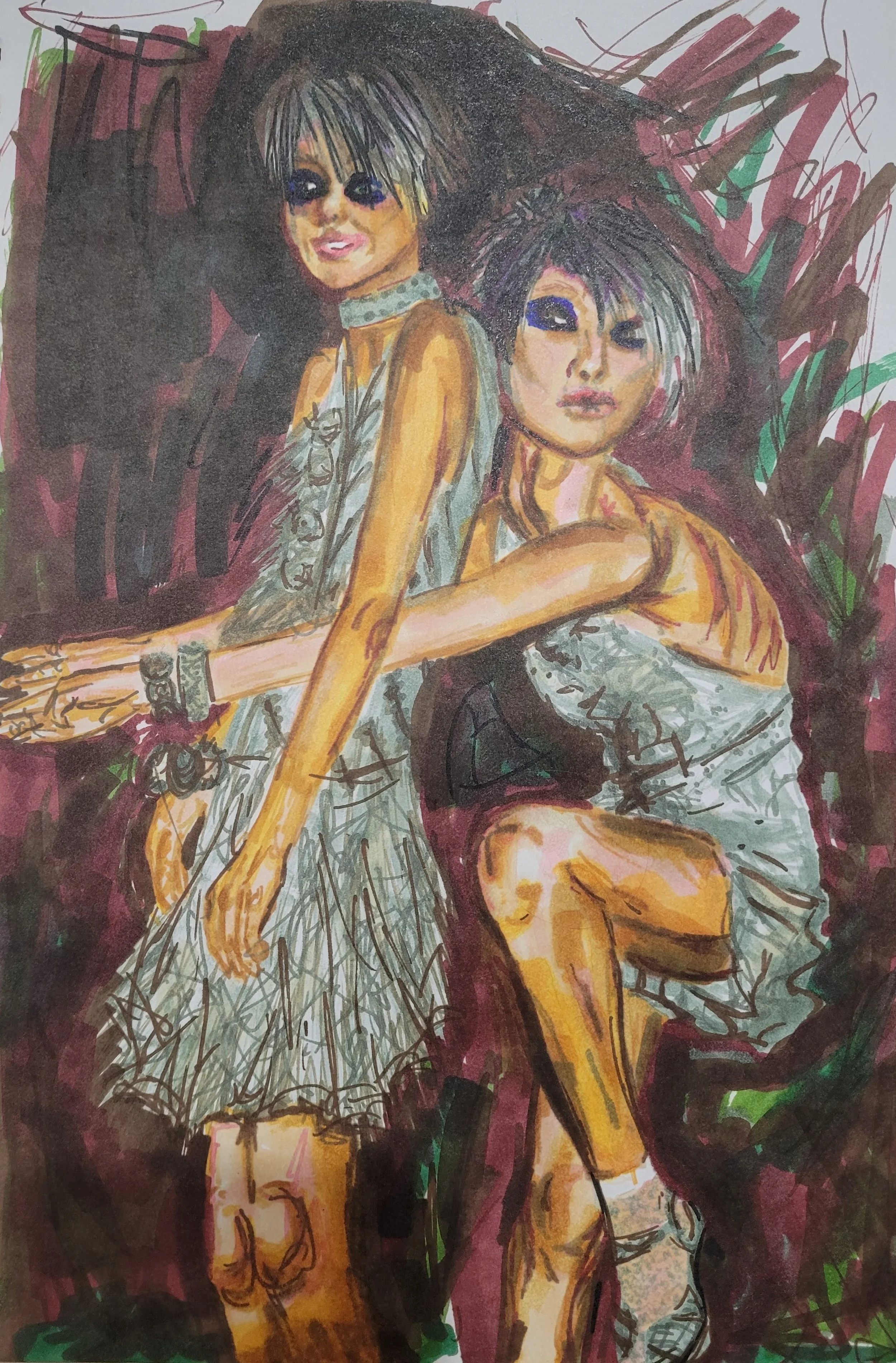 How Low Can We Go,
Kathryn Guy, Alcohol Markers, A4, 2024