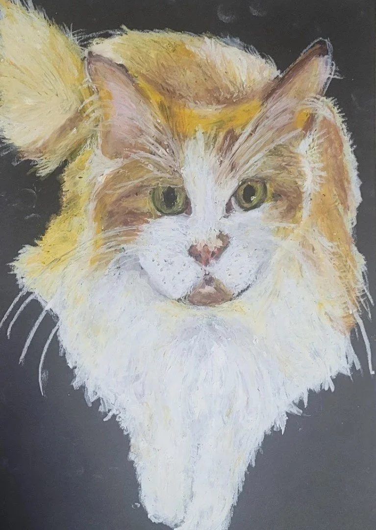 One Of The Family,
Kathryn Guy, Oil Pastel, A4, 2024,
Unavailable 