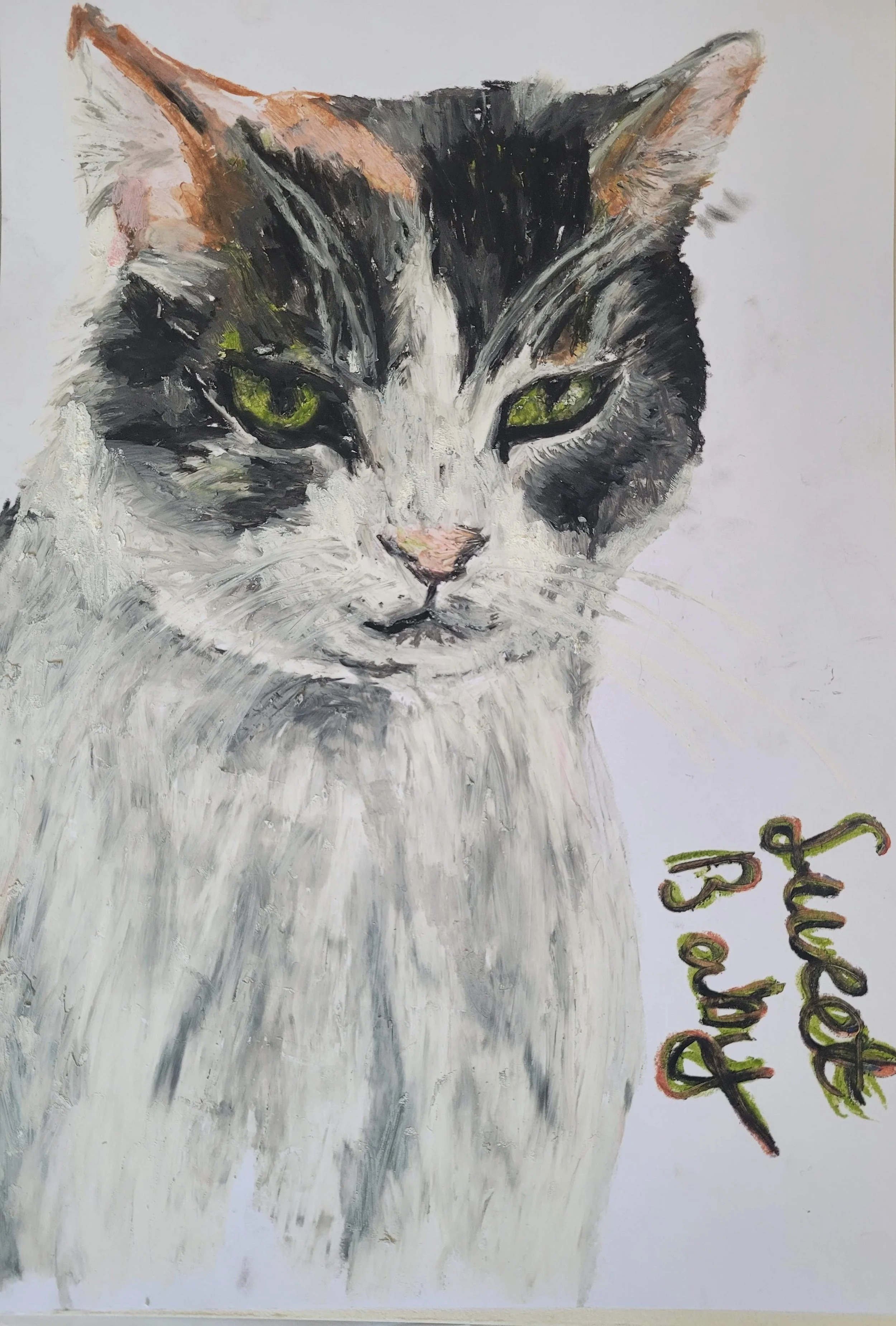 Poodel,
Kathryn Guy, Oil Pastel, A4, 2024,
Unavailable 