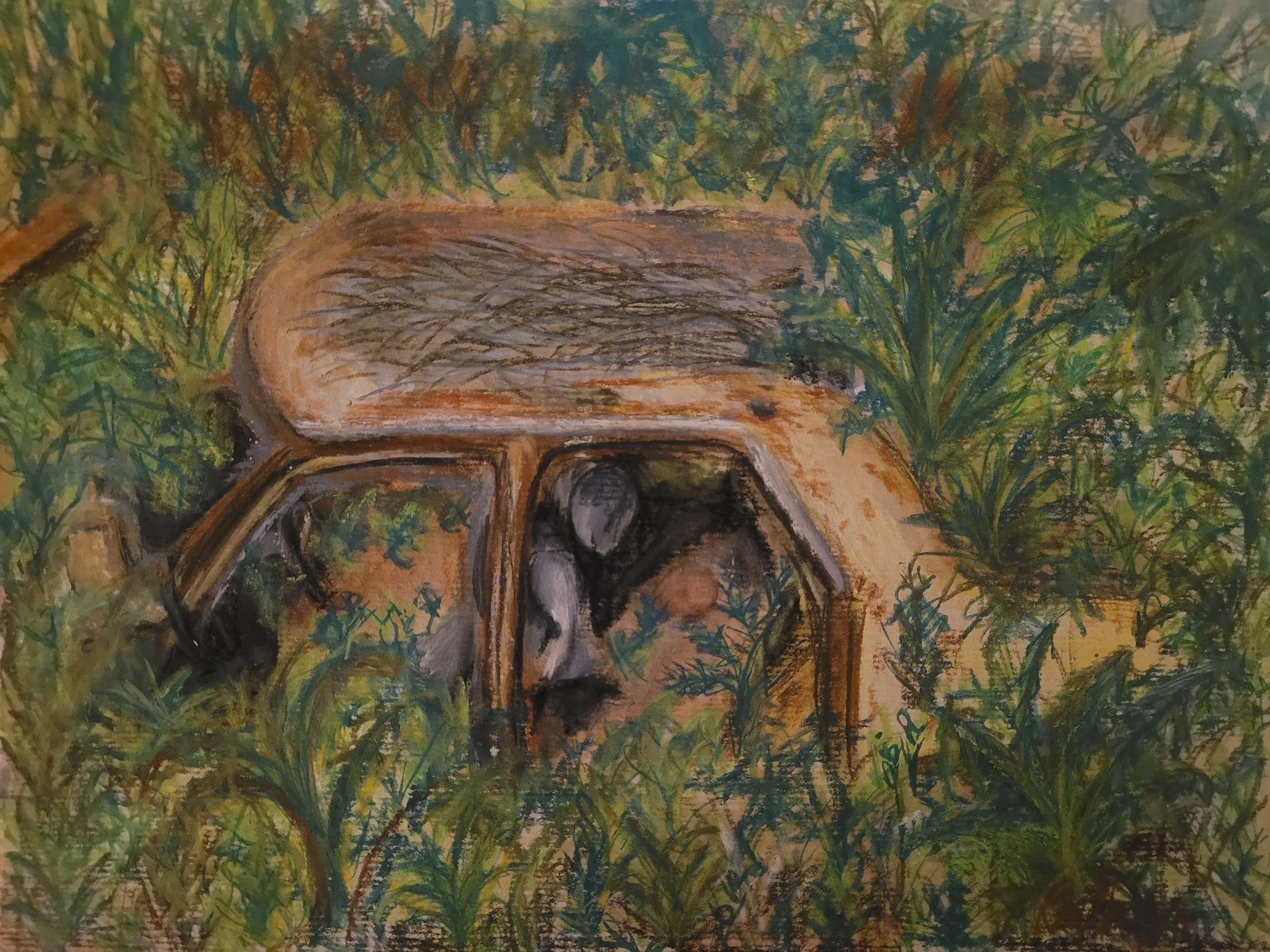 Almost Bathurst, Kathryn Guy, Watercolour and Watercolour Pencil, A4, 2024