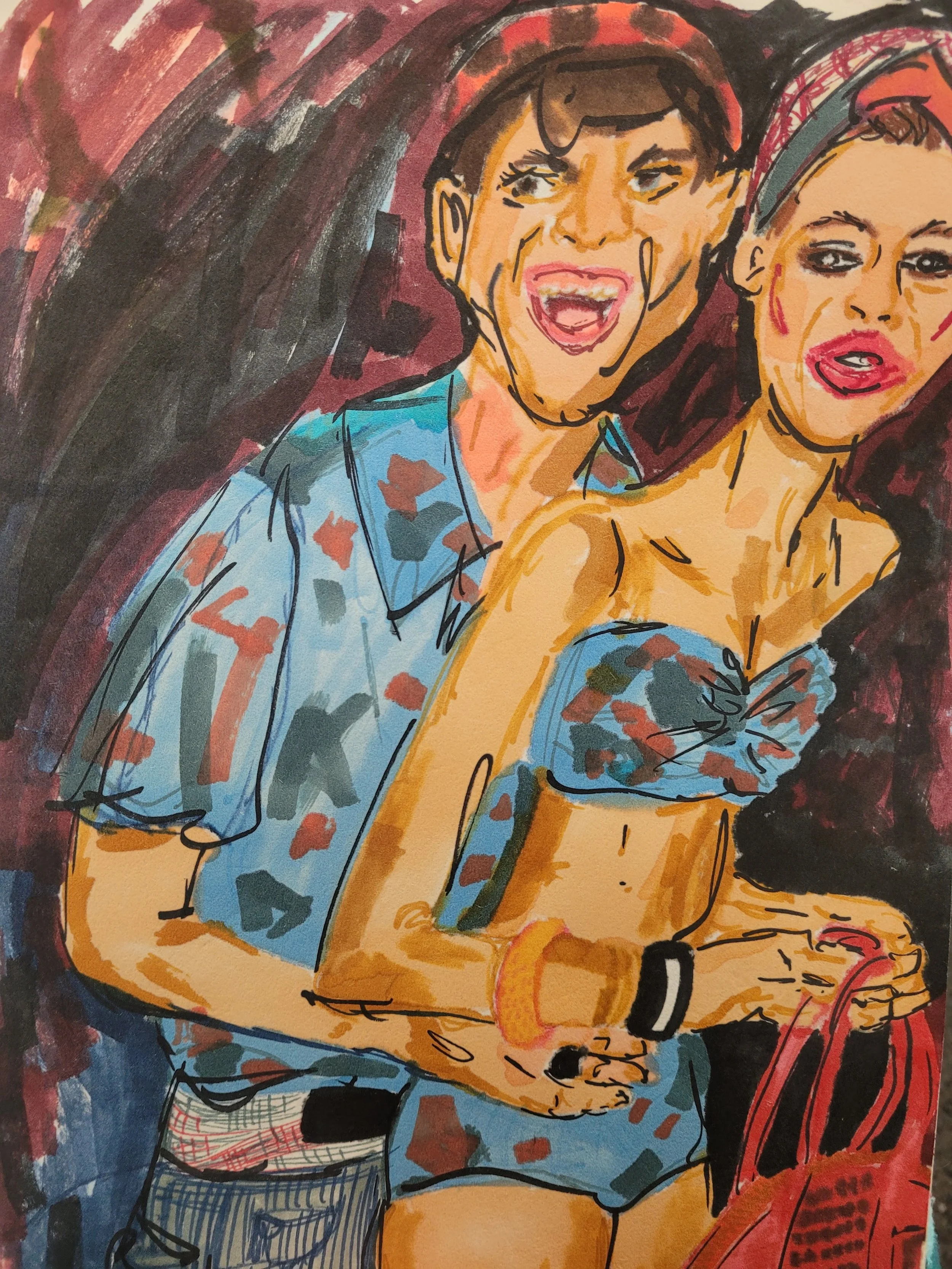 Young And In Love,
Kathryn Guy, Alcohol Marker, A4, 2024