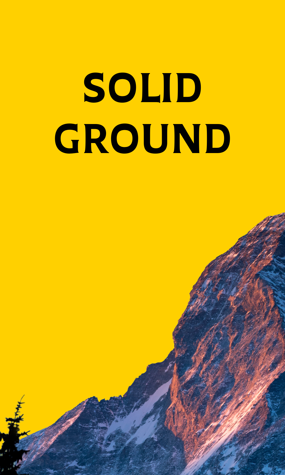 Soli ground with mountain image