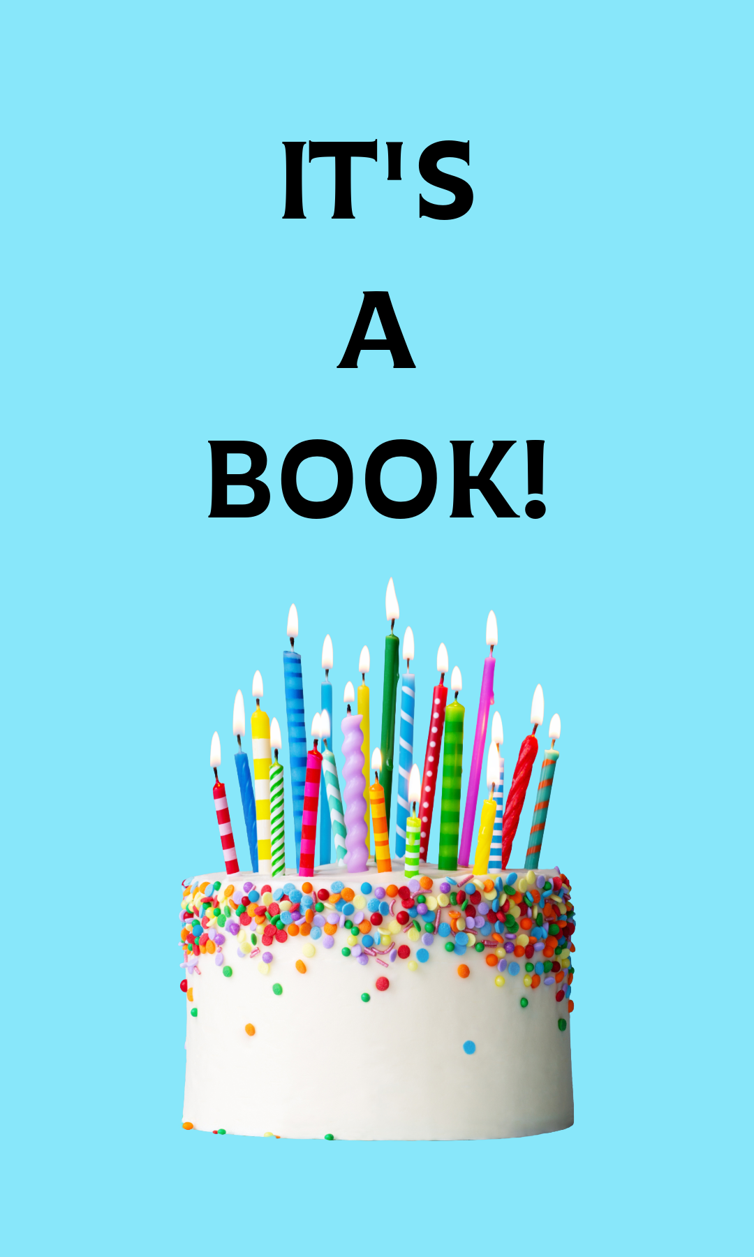 It's a book birthday cake