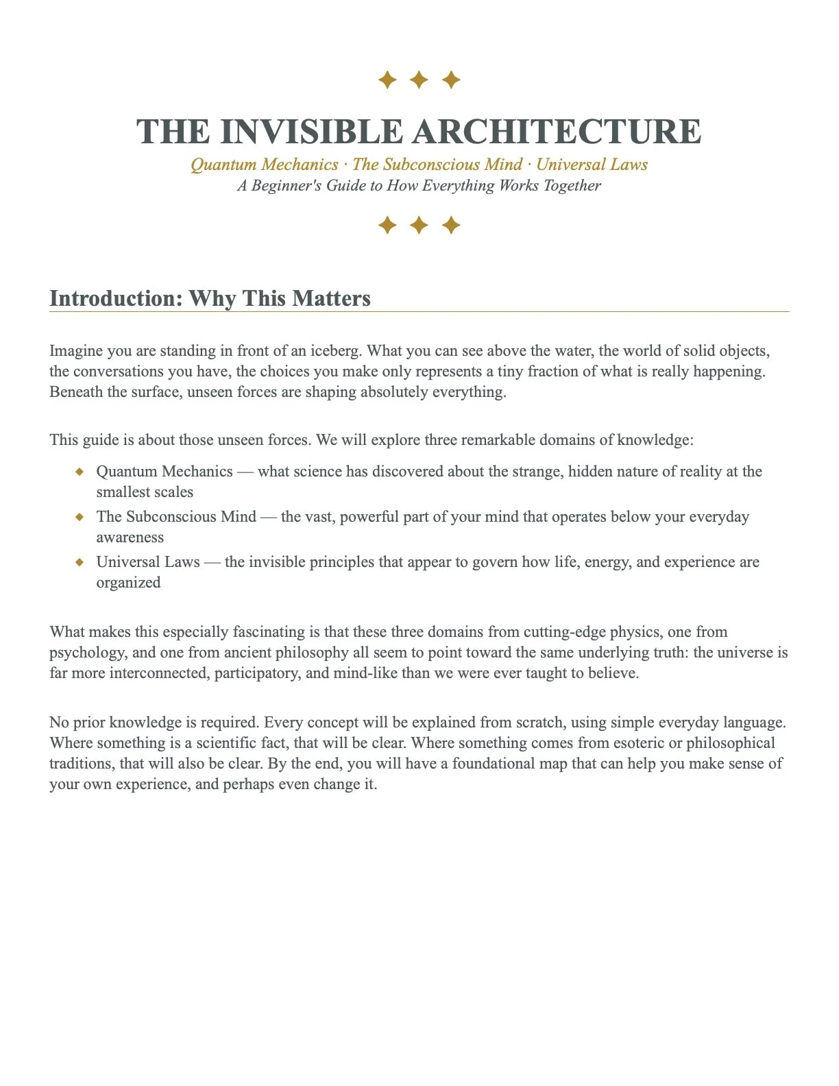 The Invisible Architecture