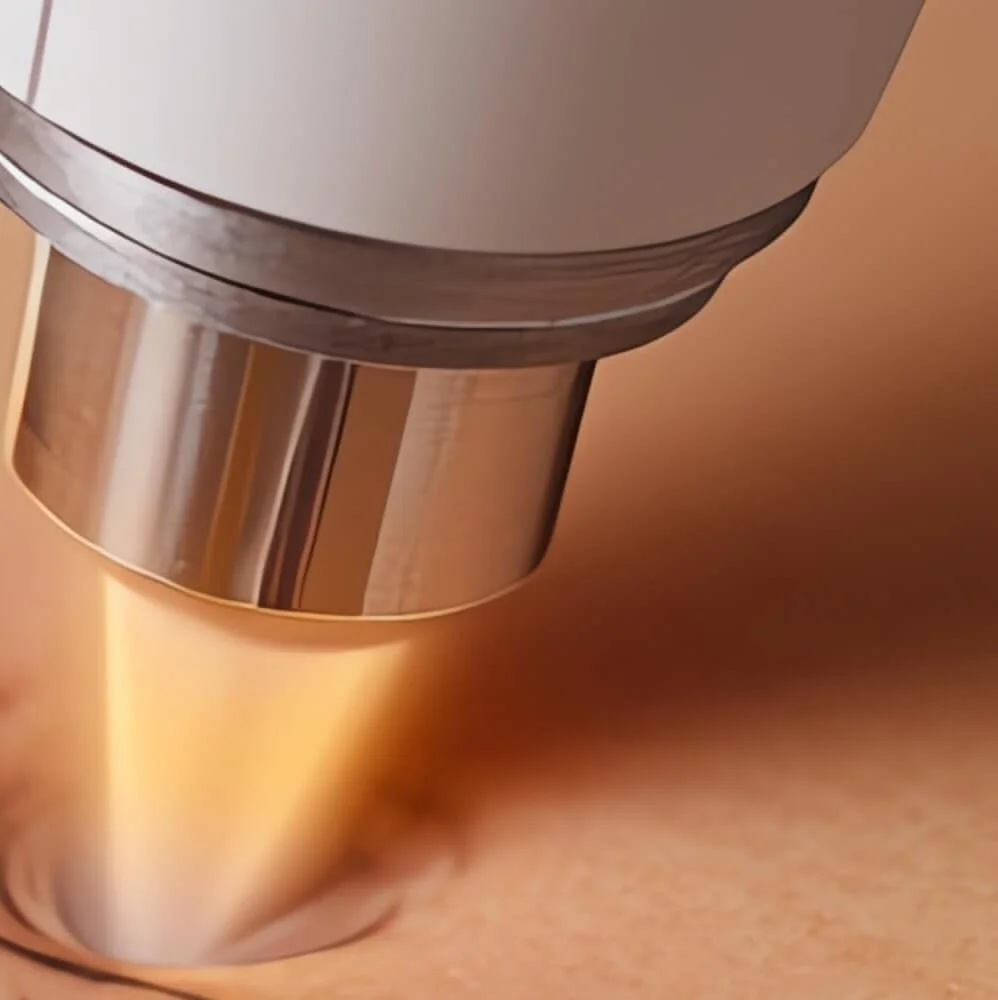 Close-up of a metallic coffee capsule used in a coffee machine, with coffee pouring out into a cup.