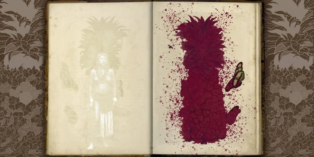 Of Palimpsests and Erasure, 2021

8 digital prints on Hahnemühle paper, each print 50 x 111 cm
Credits: Produced through a commission of Centraal Museum Utrecht
Provenance of the original images of ‘Metamorphosis Insectorum Surinamensium’ by Maria Sy