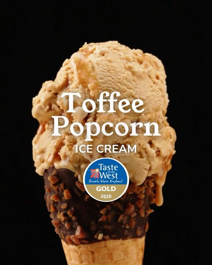 Our 2026 Taste Of The West Winners 🥇 

🥇 Toffee Popcorn 
🥇 Coconut &amp; Lime
🥈 Double Chocolate Orange 
🥉 Peach Melba
🥉 Banana Rumble 

#CallestickFarm #CornishIceCream #AScoopOfCornwall #AwardWinners #TOTW