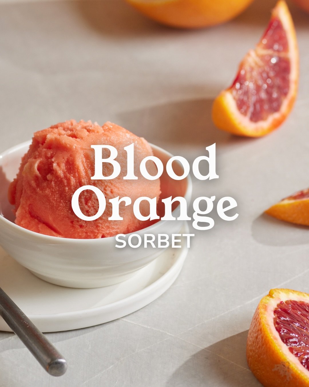 Blood Orange Sorbet 🍊 

Our refreshing sorbet base, created using fresh water from our own farms spring, blended with a vibrant blood orange pur&eacute;e, a delicious combination of sharp citrus &amp; natural sweetness.

Have you tried this fresh an