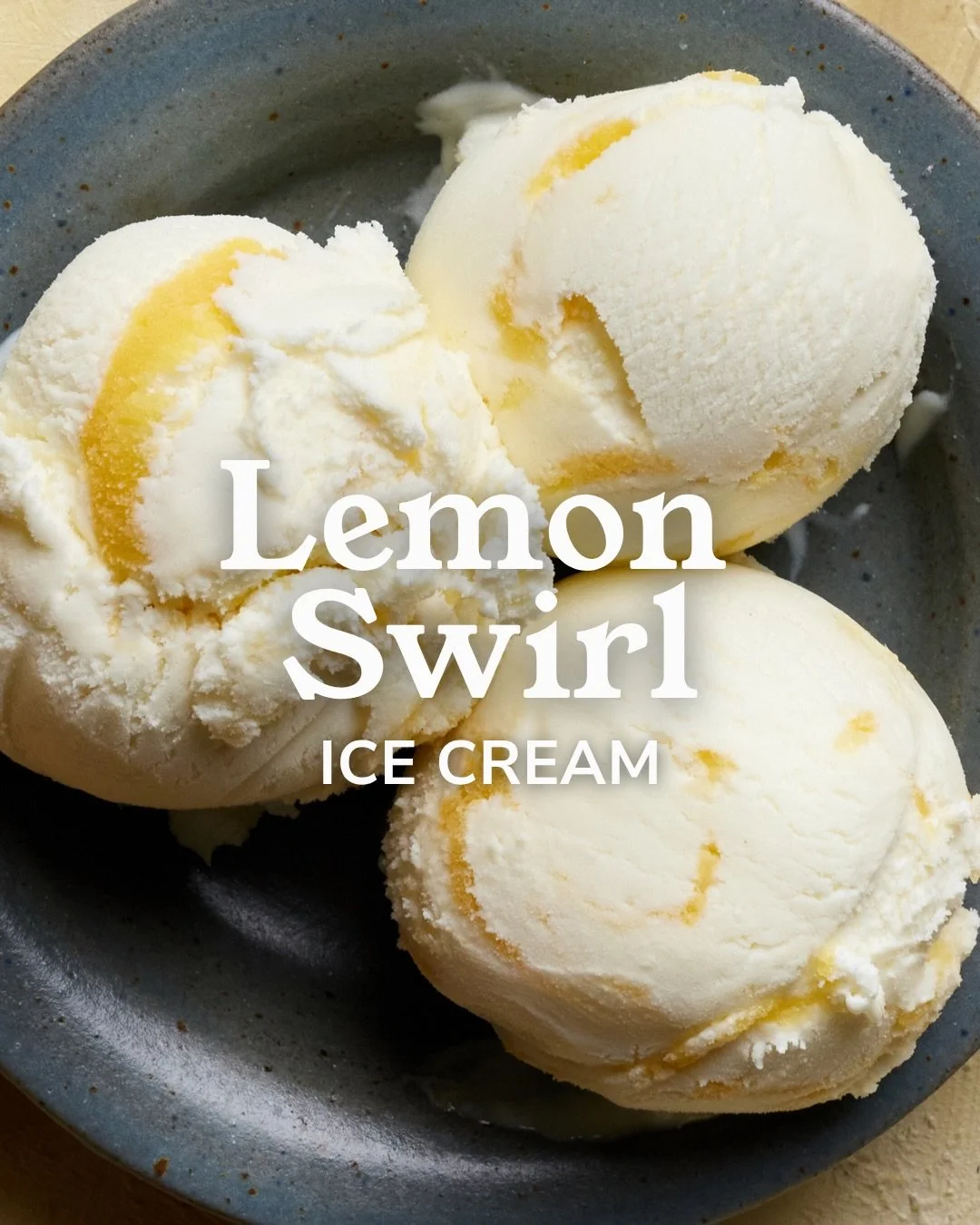 Lemon Swirl Ice Cream 🍋 

Our signature double cream ice cream base delicately flavoured with lemon &amp; swirled throughout with a vibrant, zesty lemon ripple for a fresh &amp; creamy citrus scoop.

A classic in many cabinets, is Lemon Swirl a favo
