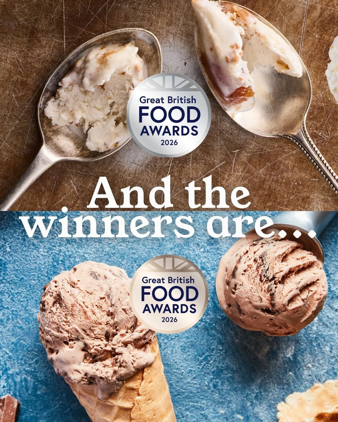 We are thrilled and so proud to announce we have won TWO  @greatbritishfoodawards 🥳

🏆 Triple Chocolate Ice Cream BRONZE
🏆 Cinnamon Bun Ice Cream SILVER

Congratulations to all the other winners 🙌

#CallestickFarm #GreatBritishFoodAwards2026 #GBF