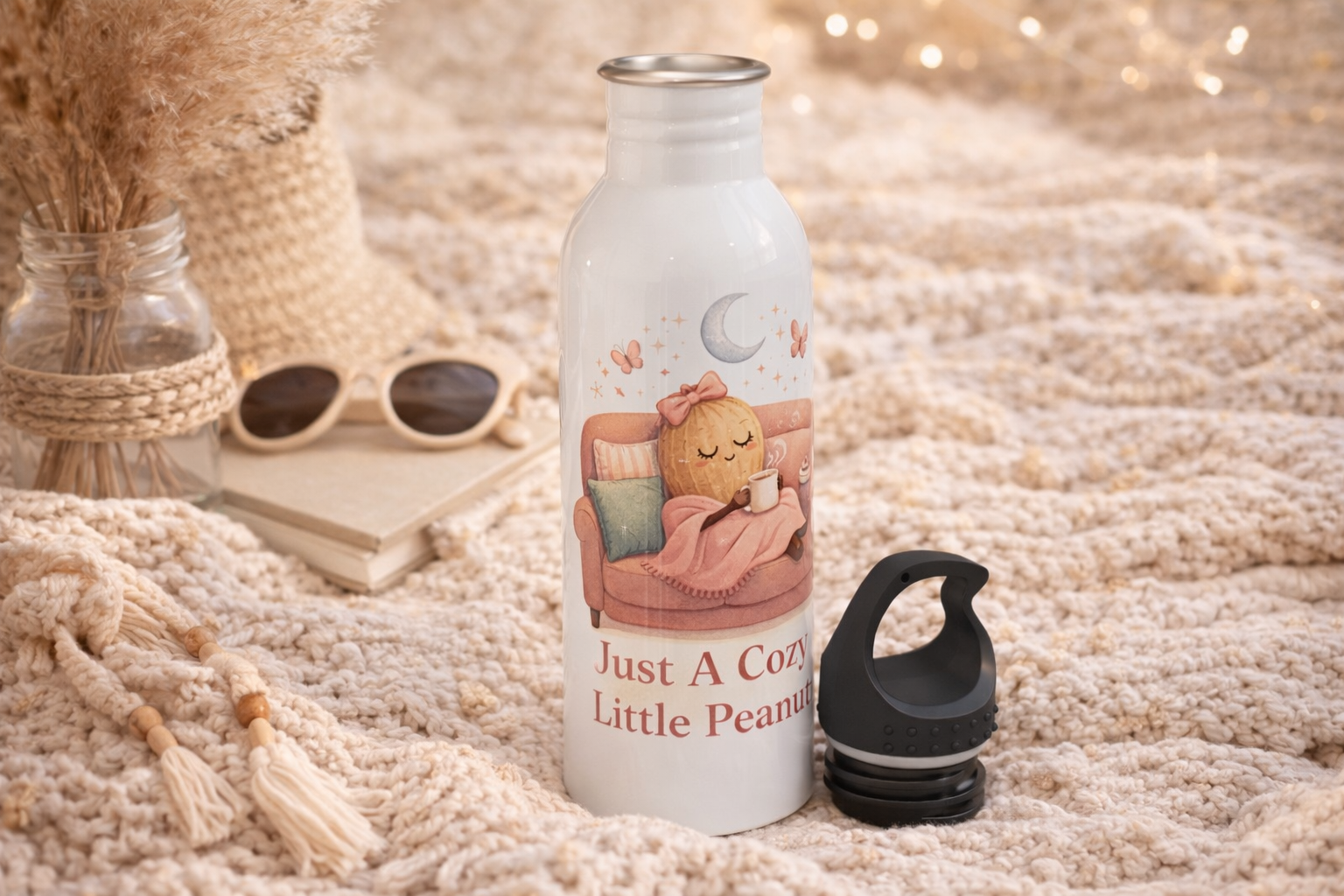 Cozy Peanut Water Bottle