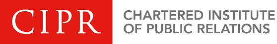 Logo of the Chartered Institute of Public Relations with red and gray color scheme, featuring the acronym CIPR on the left and the full name on the right.
