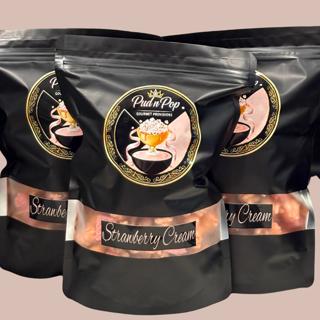 Strawberry Cream Popcorn