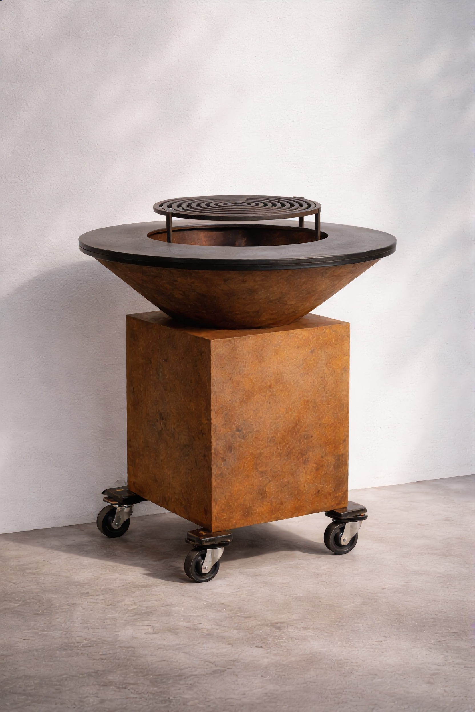 Corten Steel Outdoor Grill - 1000mm