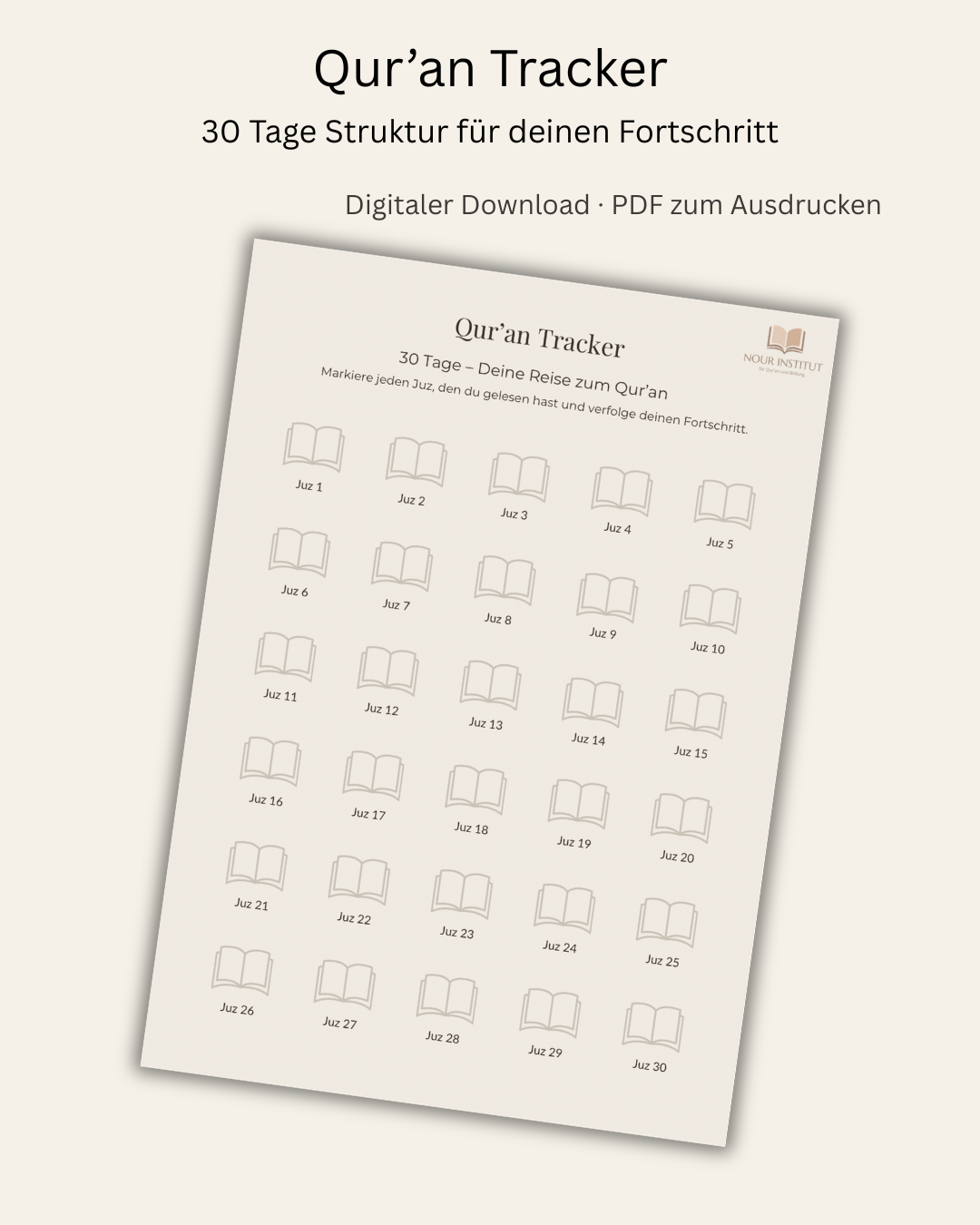 Qur’an Tracker – 30 Tage Struktur für deinen Fortschritt