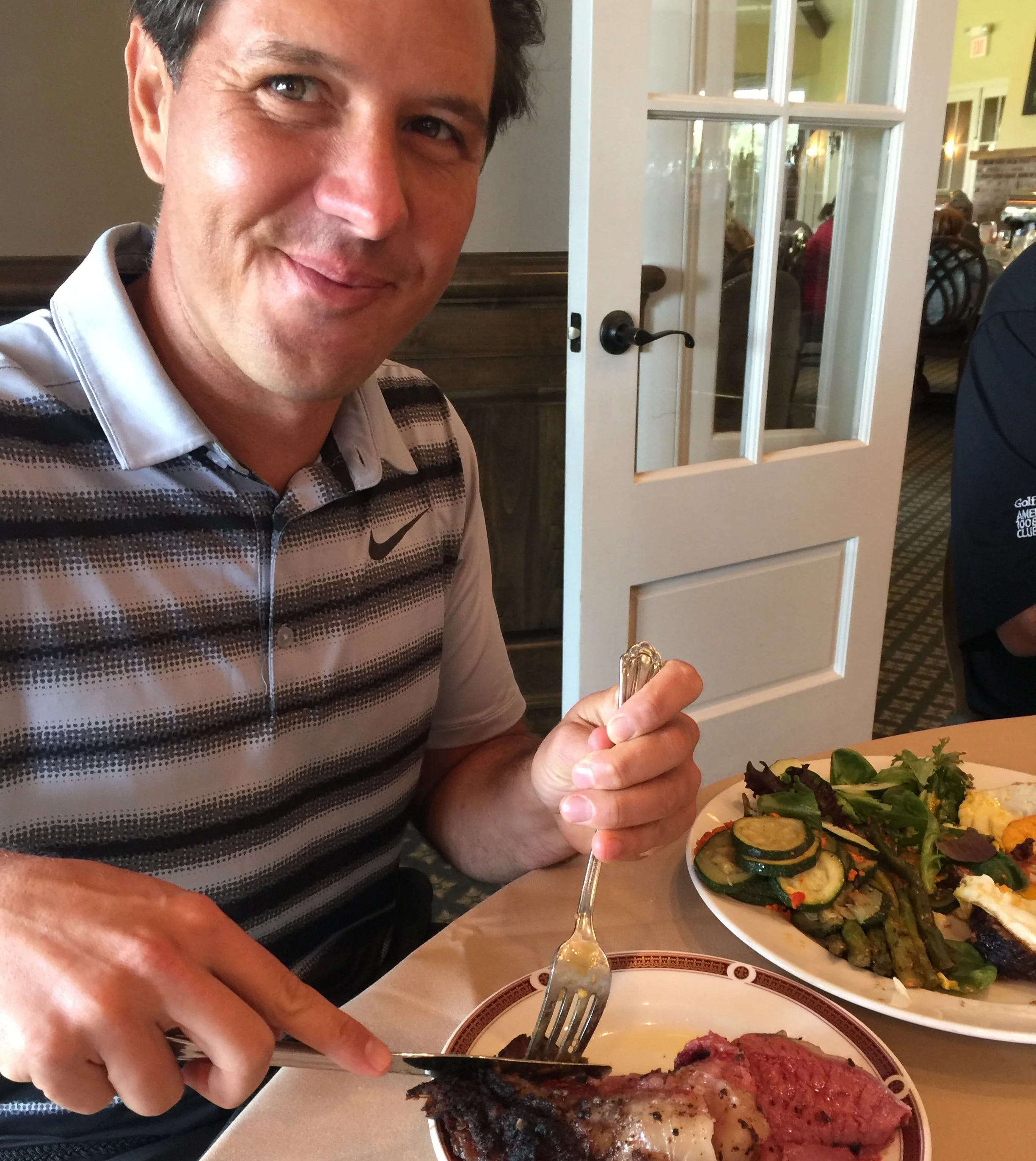 Next to Chris Como (Tiger Woods former coach) when we both were doing Keto back in the day.