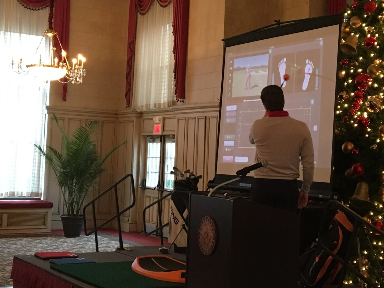 Presenting at the Midwest PGA Section in Chicago on ground force research.