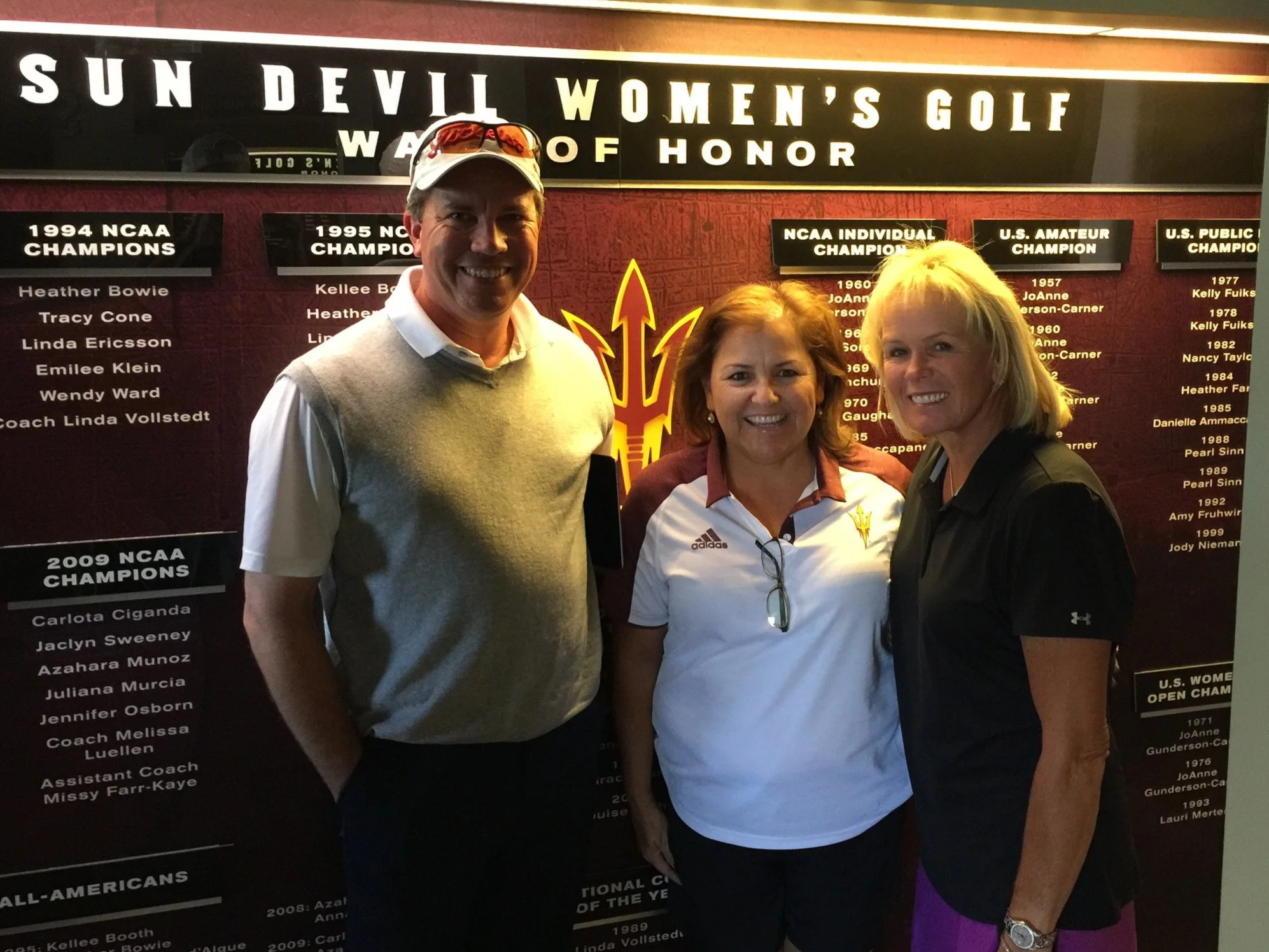 Me & Tina Tombs, Golf Top 100 Coach & Missy Farr-Kaye, Arizona State University Head Coach  