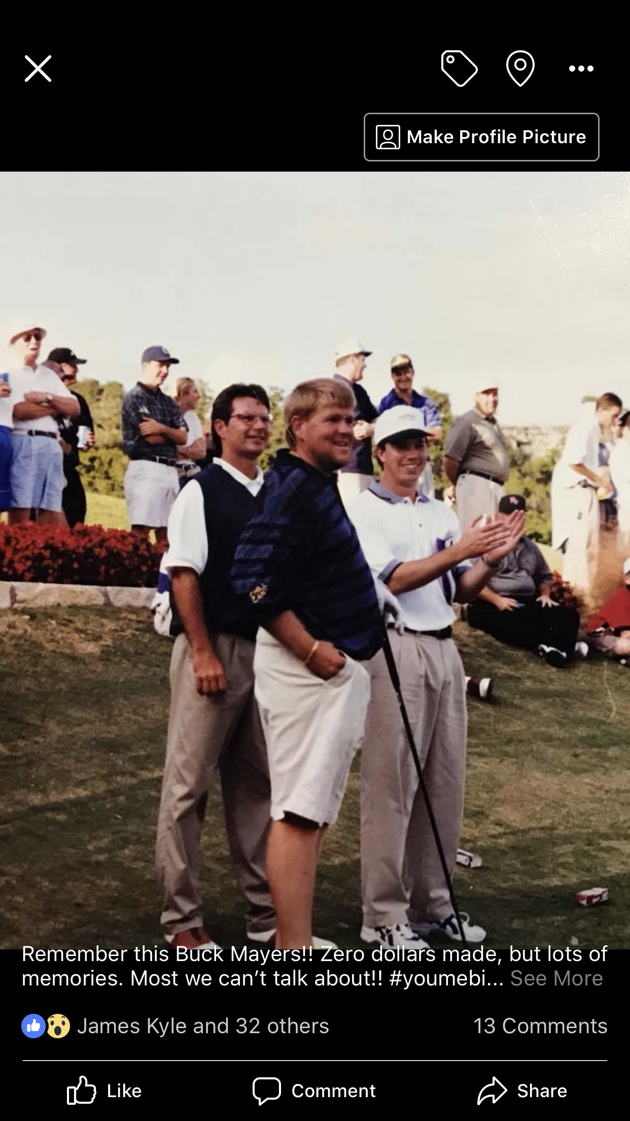 Circa 1997 with John Daly & Buck Mayers. And yes, there were stories.