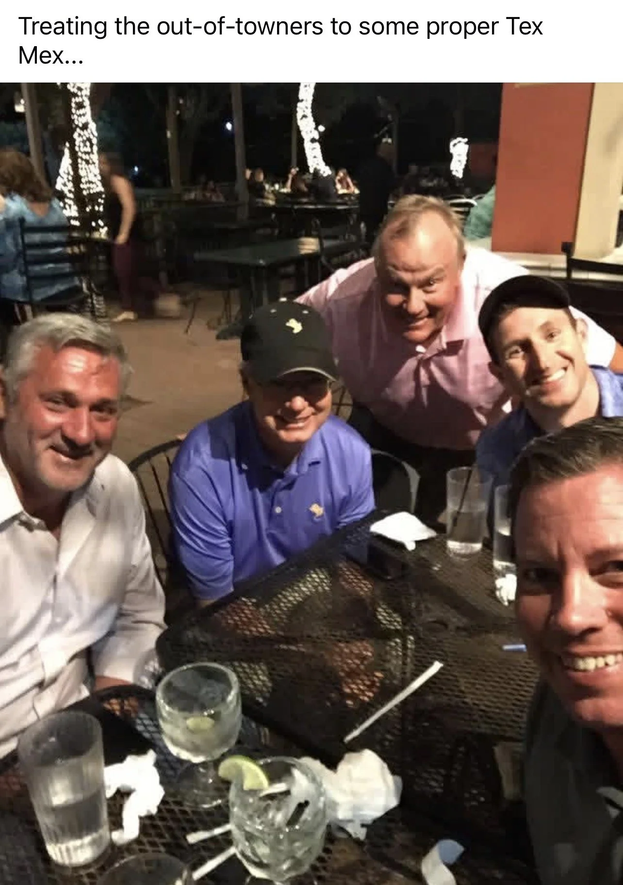 Me, Frank Nobilo (remind me to tell u the story), David Cook, David Ogrin, Kyle Butler-Texas Trackman rep before Valero Texas Open maybe 2017.