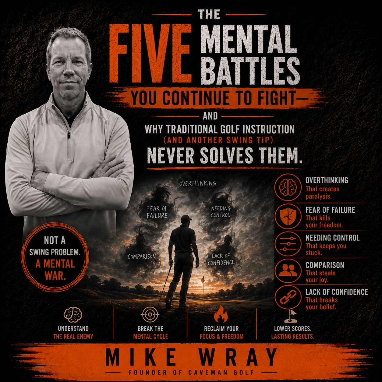 Why You Aren't Getting Any Better at Golf: The Five Mental Battles You Continue to Fight & Why Traditional Golf Instruction Never Solves Them