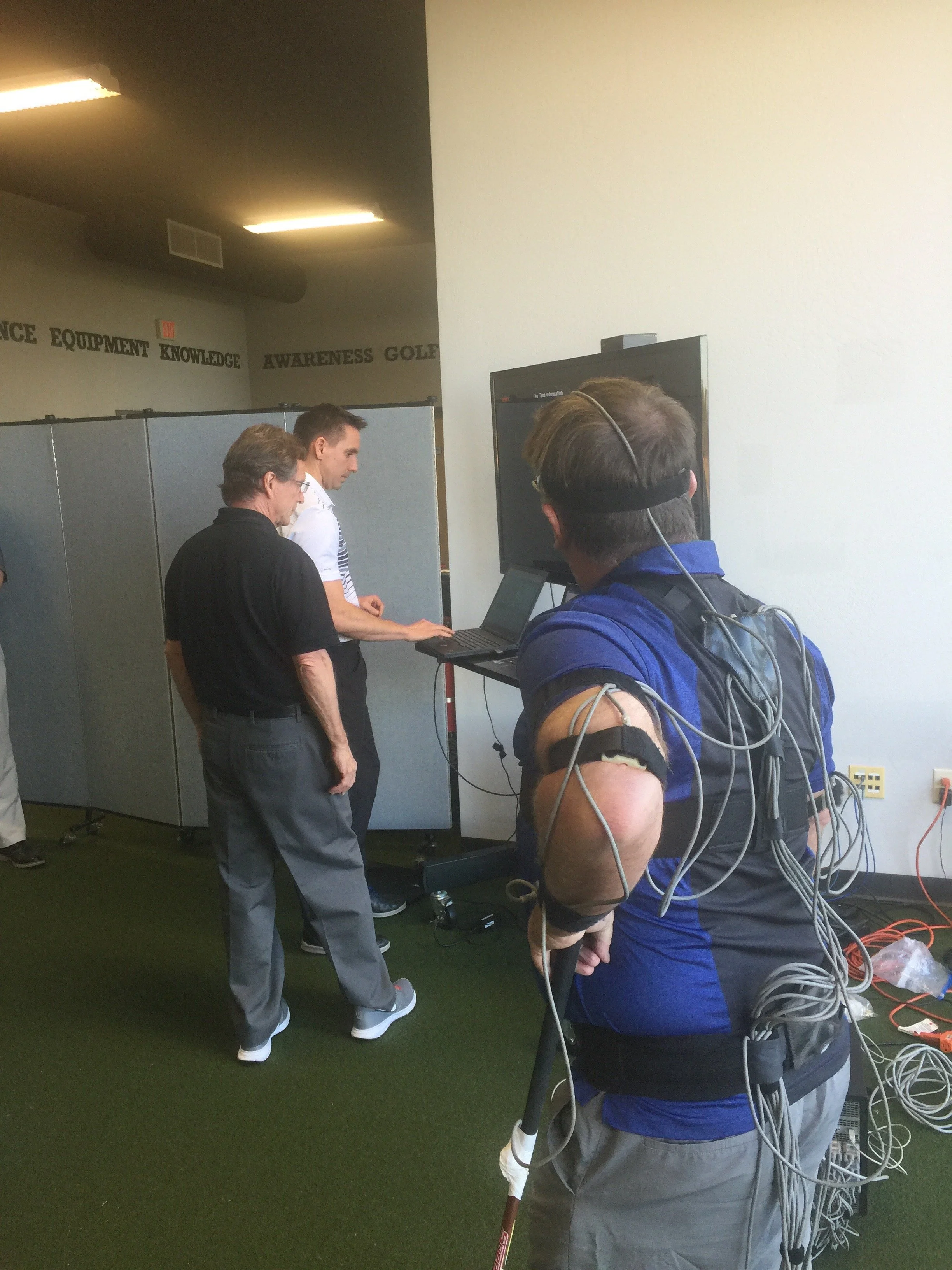 Me, Dr. Sasho Mackenzie & Dr. Phil Cheatham (director of biomechanics for US Olympic Team) presenting in Scottsdale.